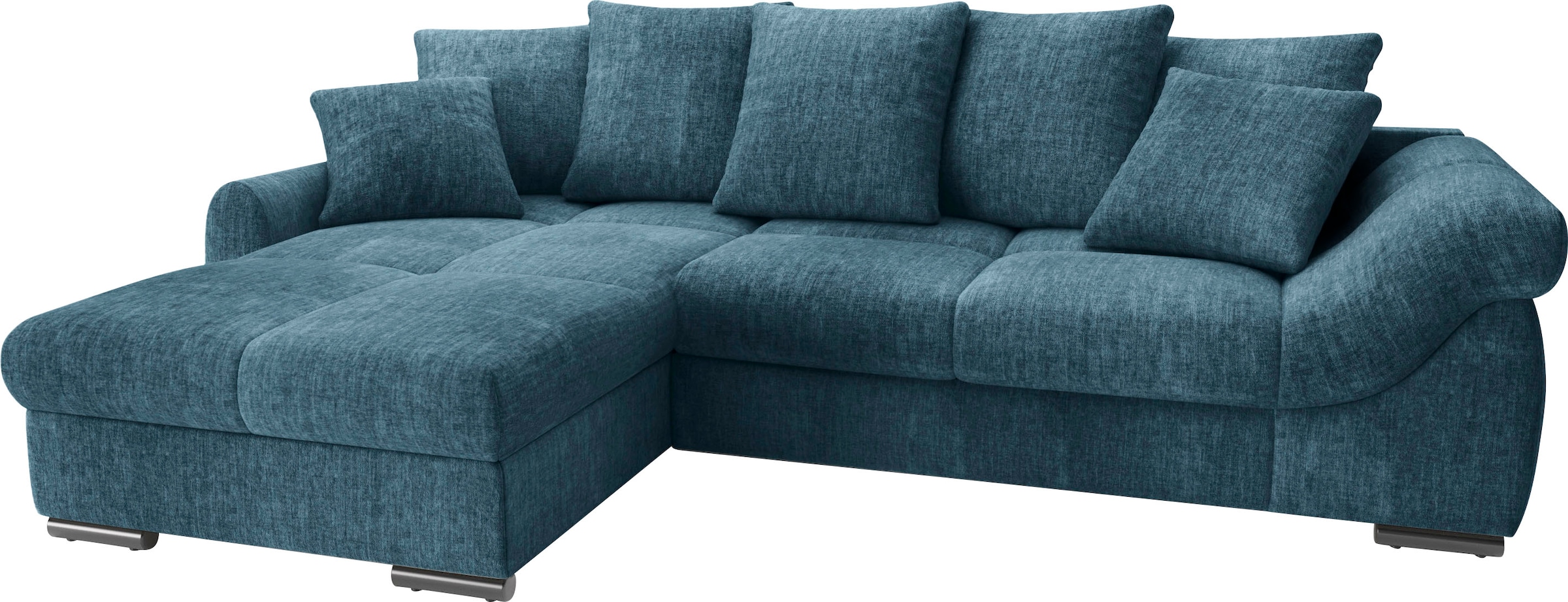 Mr. Couch Ecksofa »Livorno DuraFlex L-Form«, inkl. Hochschläfer-Bettauszug, günstig online kaufen