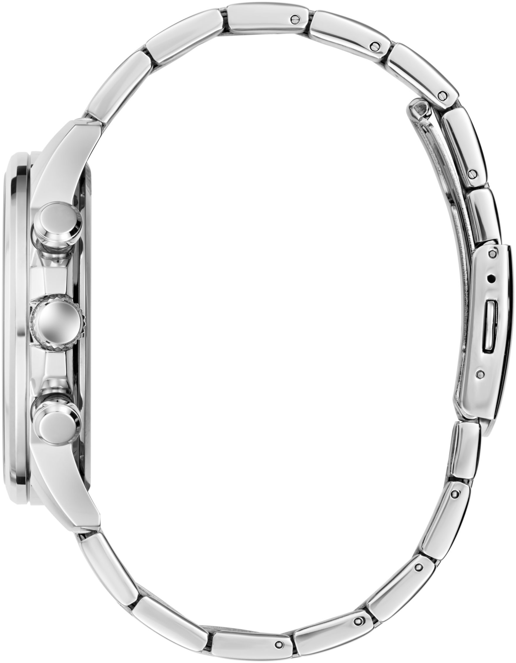 Guess Multifunktionsuhr »WALKER«, Quarzuhr, Armbanduhr, Herrenuhr, Datum, Wochentag, Edelstahlarmband
