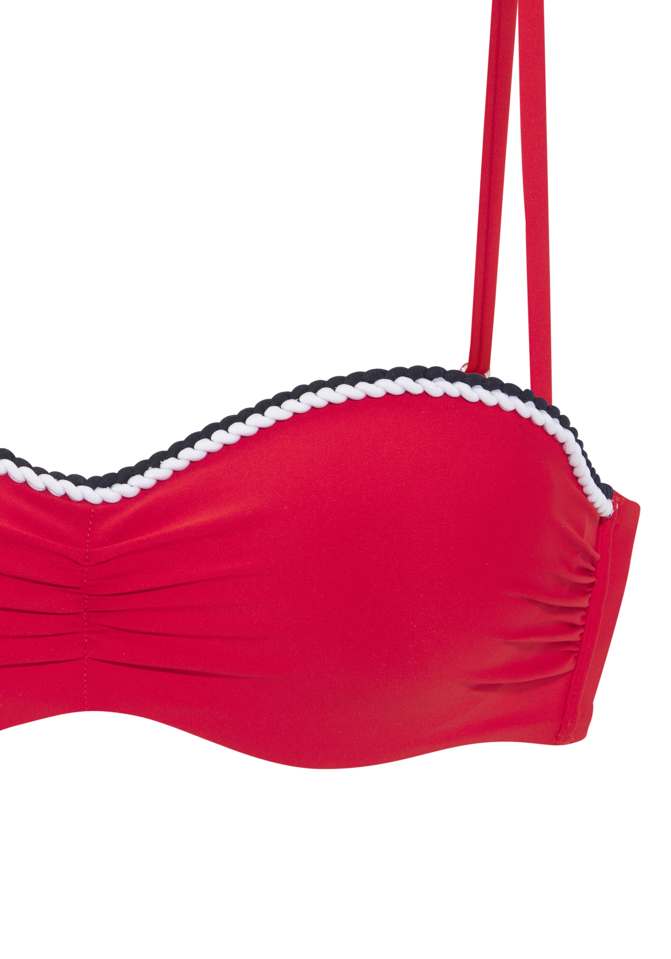 s.Oliver Bügel-Bandeau-Bikini-Top »Junis«, mit geflochtenen Details