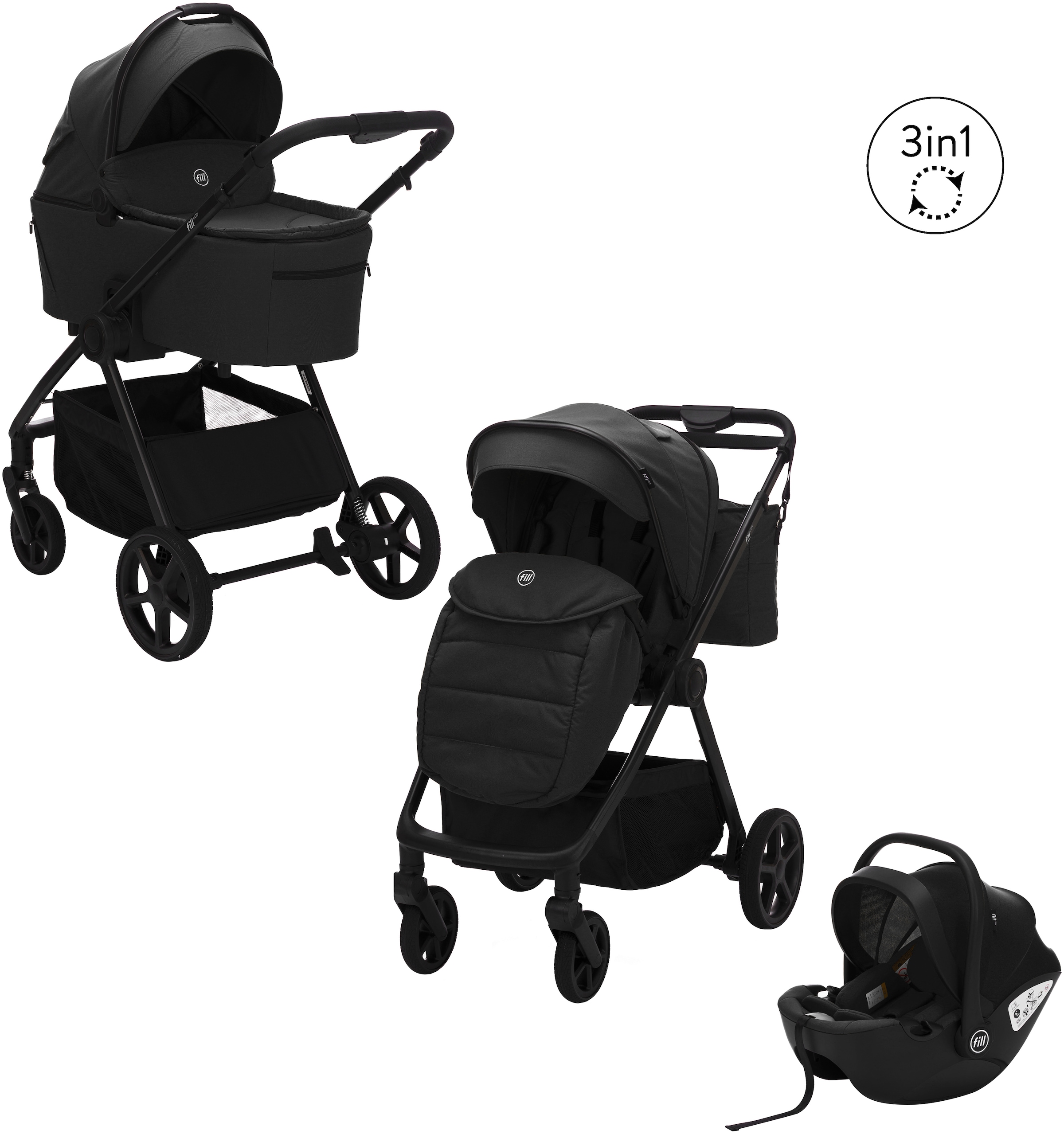 Fillikid Kombi-Kinderwagen »Lion« 22 kg