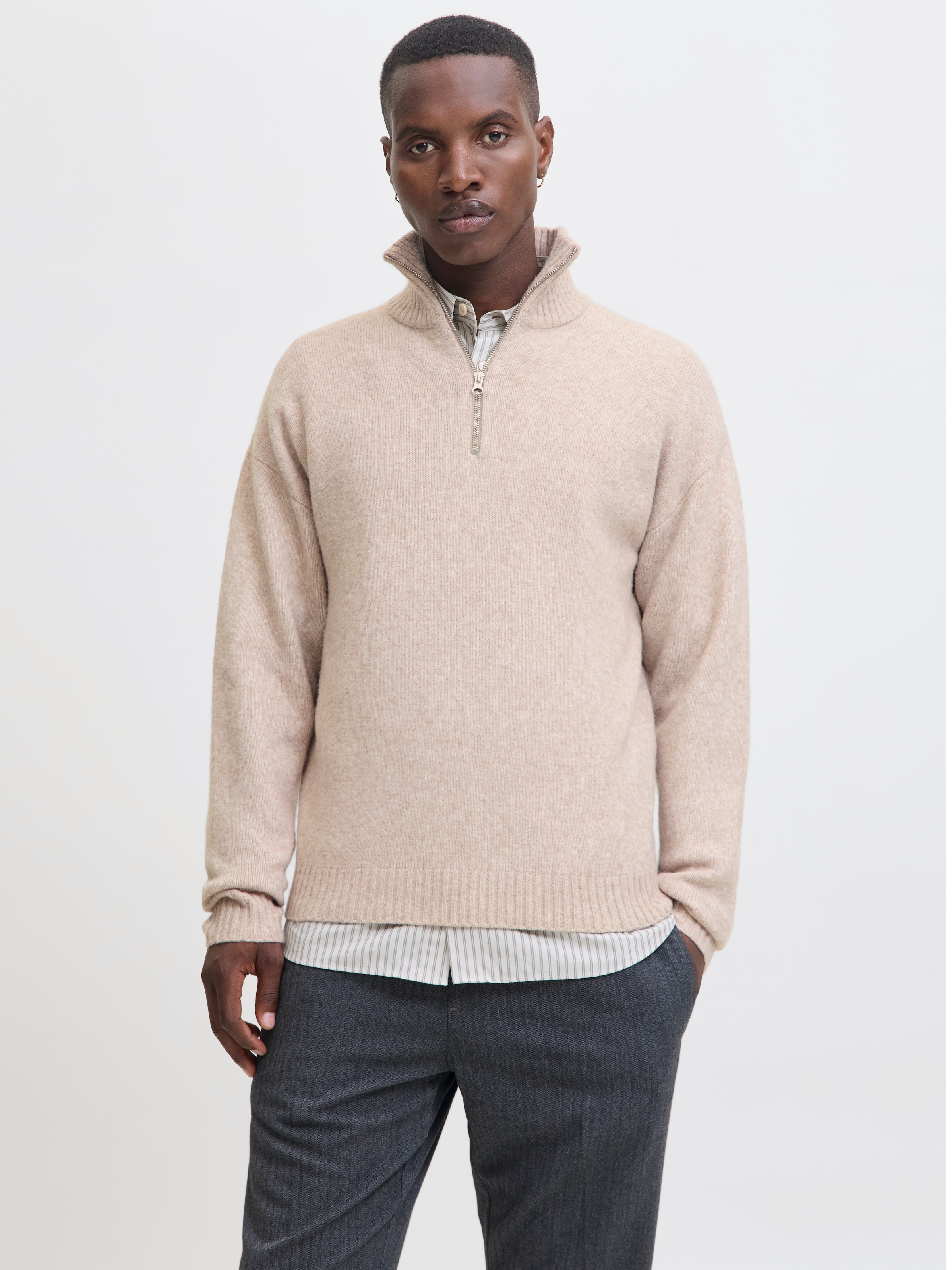 Jack & Jones Troyer »JJESOHO OLLIE KNIT HALF ZIP SN«