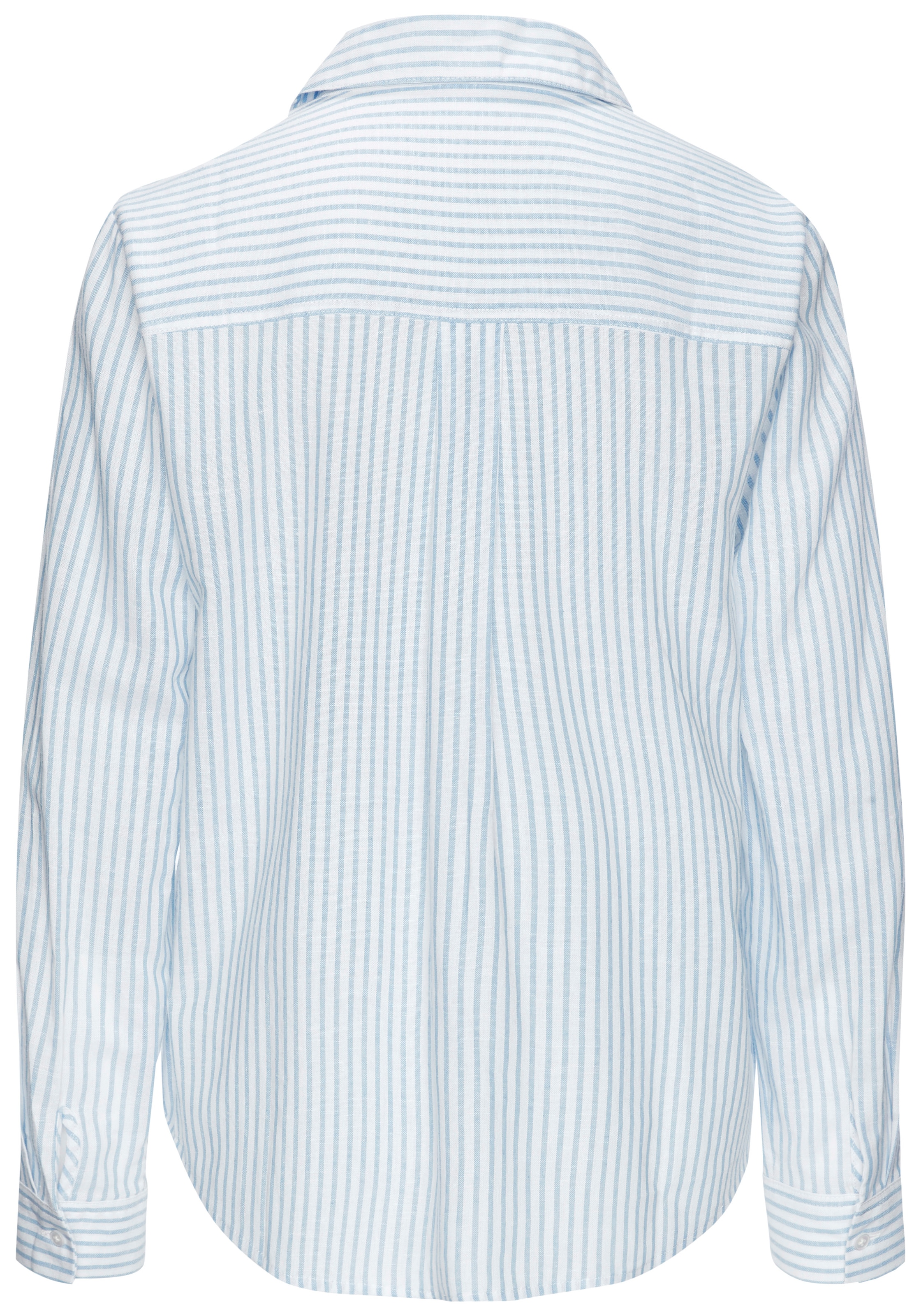 LASCANA Langarmbluse mit floraler Stickerei, elegante Sommerbluse