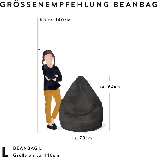 Magma Heimtex Sitzsack »BeanBag KICKER L«, (1 St.) bequem und schnell  bestellen