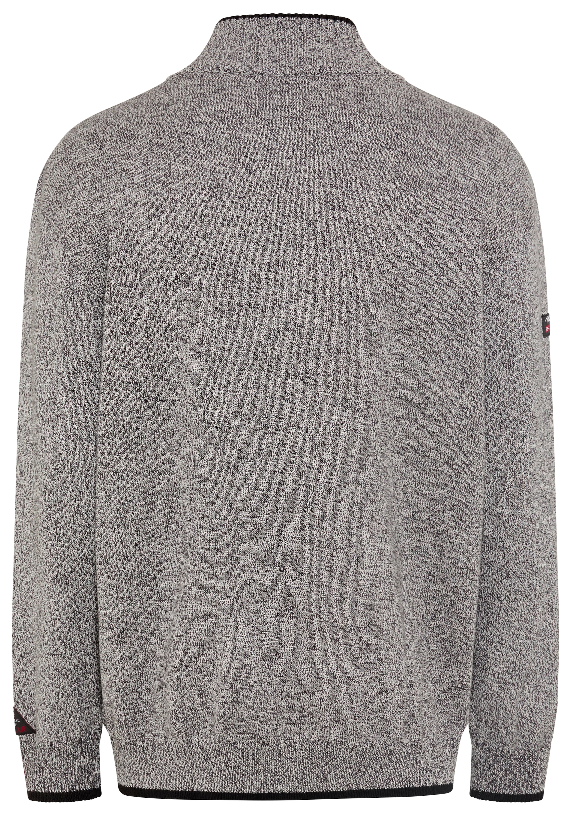 Man's World Plus Strickjacke »auch in Grosse Größen bis Gr. 7XL« Regular Fit, melierte Optik, mit Stehkragen, mit Reißverschluss