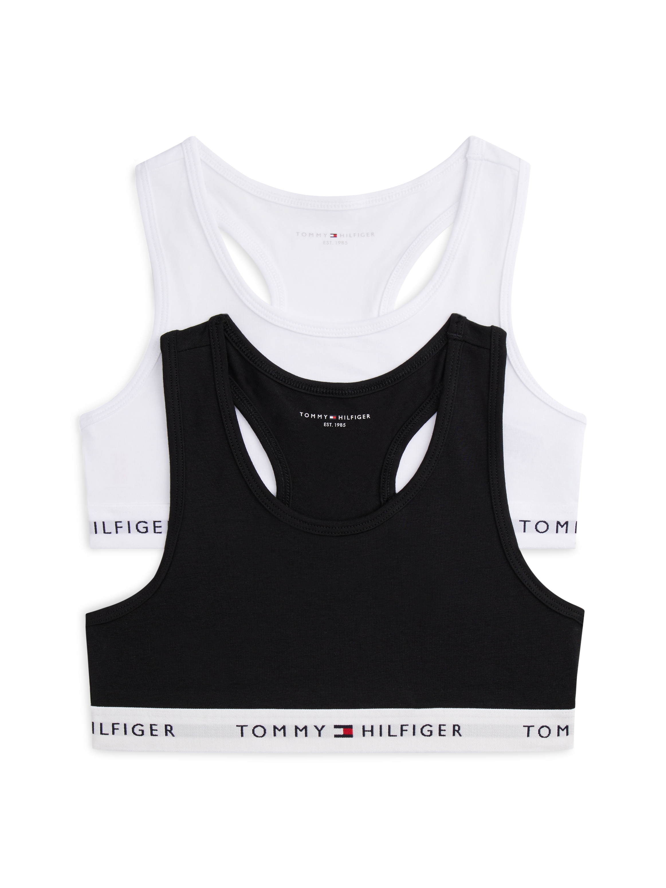 Tommy Hilfiger Underwear Teenie-BH »2 PK BRALETTE mit elastischem Bund im 2er-Pack« Packung, 2er,  unifarben, casual, körpernah, Baumwollmix