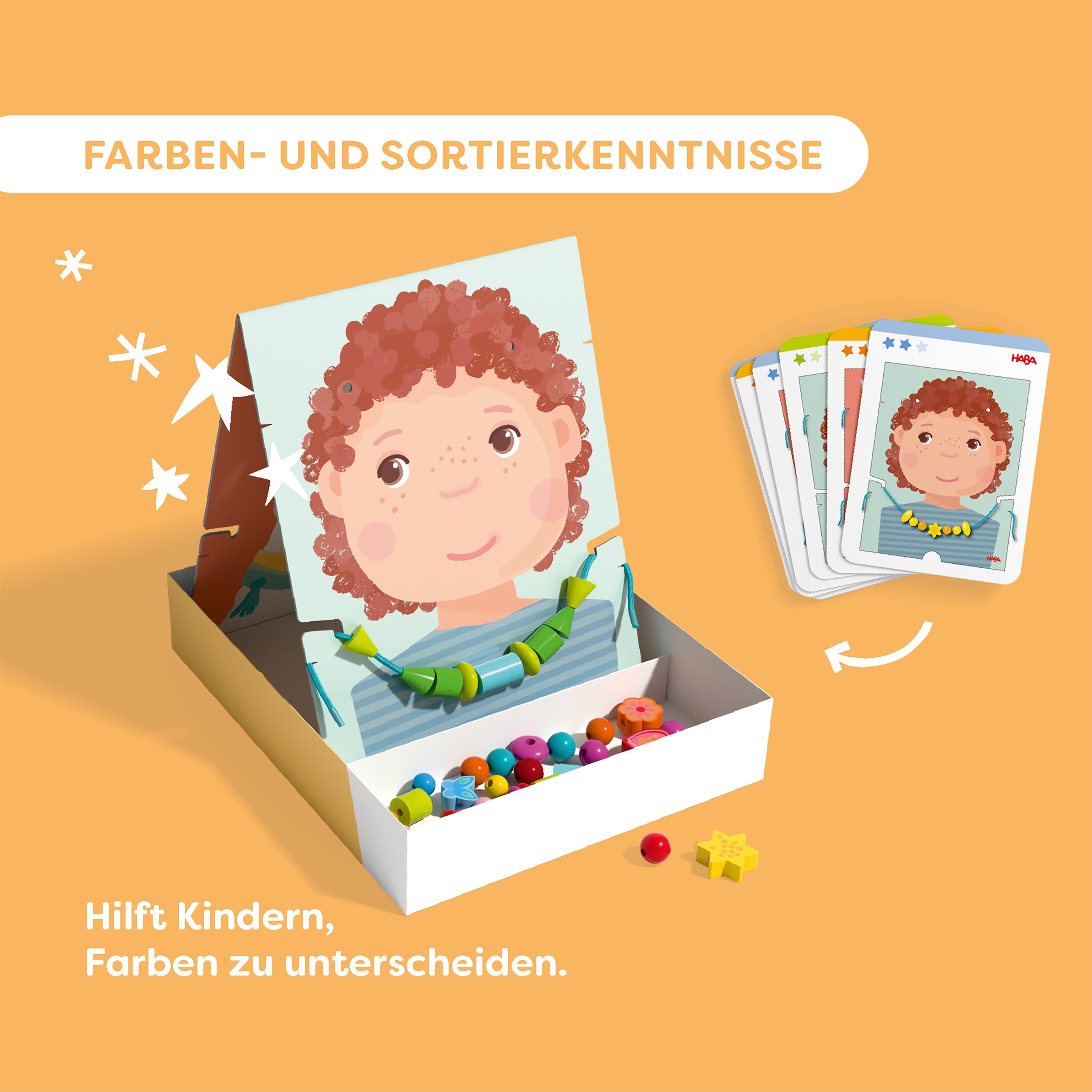 Haba Motorikschleife »Fädelspiel Schmuckstücke«