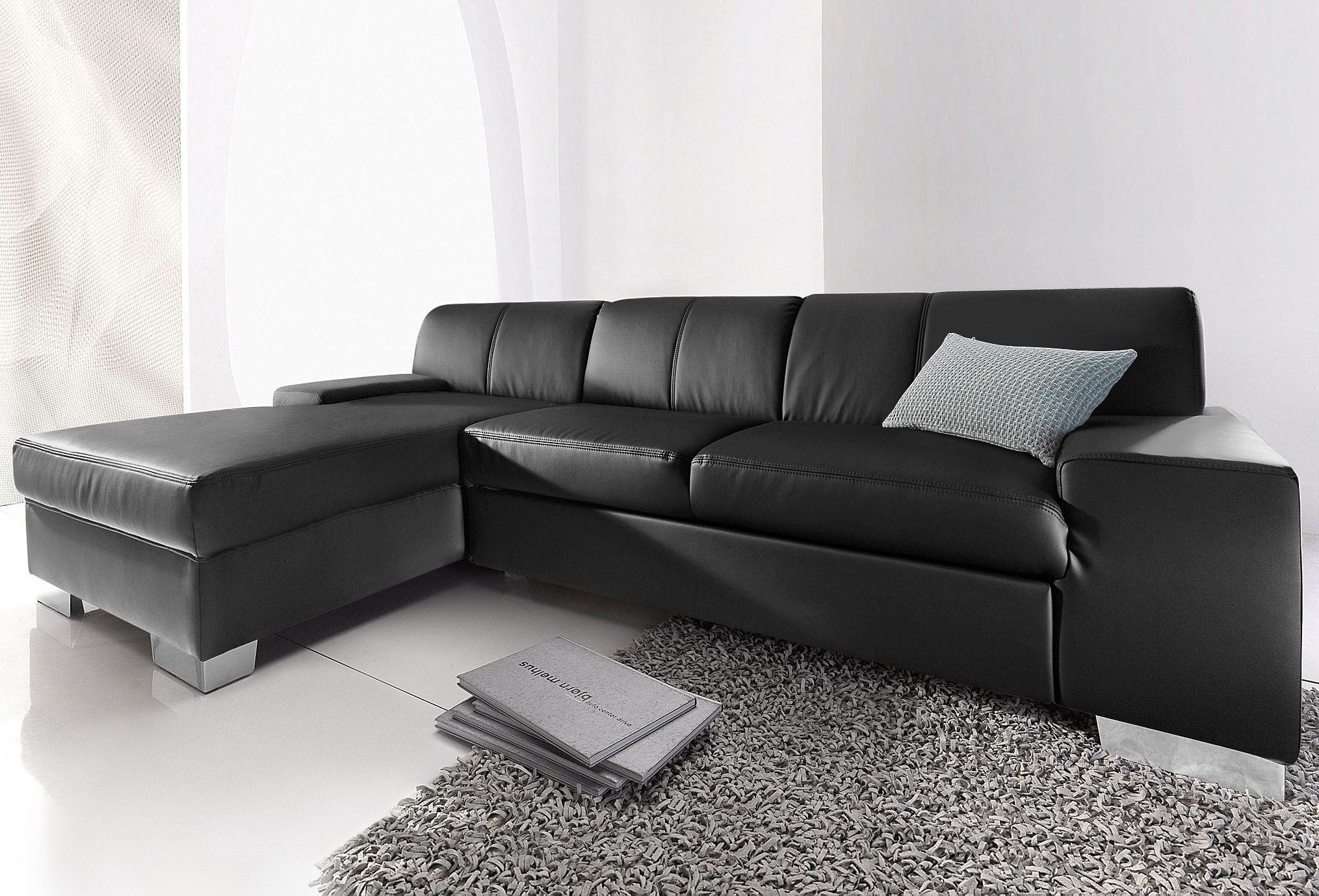 DOMO collection Ecksofa »Star, zeitlose Formensprache, elegante Optik, L-Fo günstig online kaufen