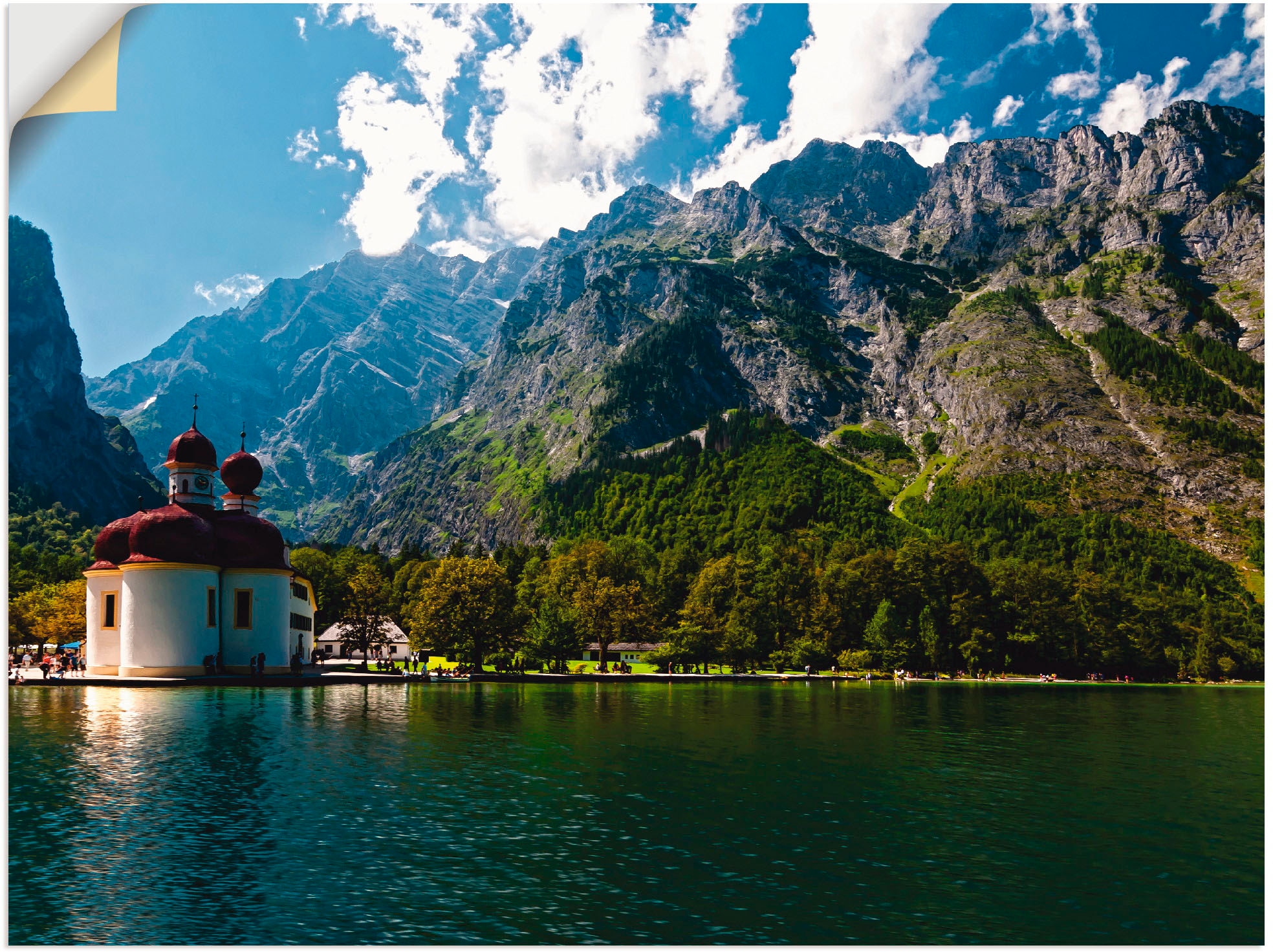 Artland Wandbild »St. Bartholomä (Königssee) I«, Berge, (1 St.), als Leinwa günstig online kaufen