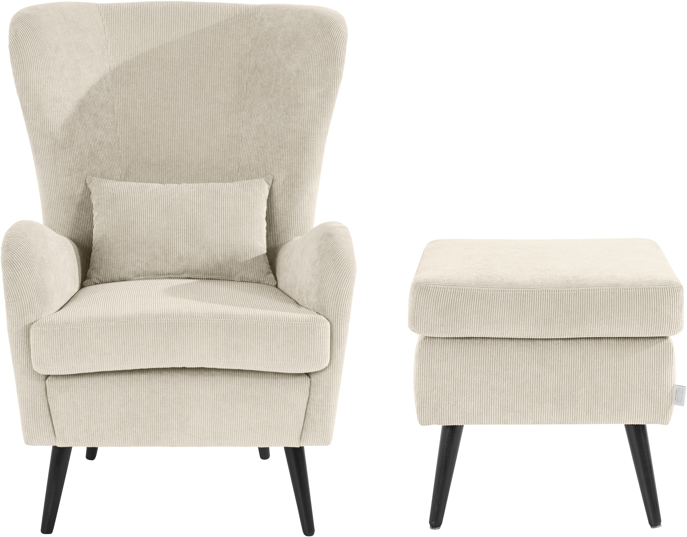Home affaire Sessel »Sallito, TV-Sessel, Ohrensessel mit« Hocker, in vielen günstig online kaufen