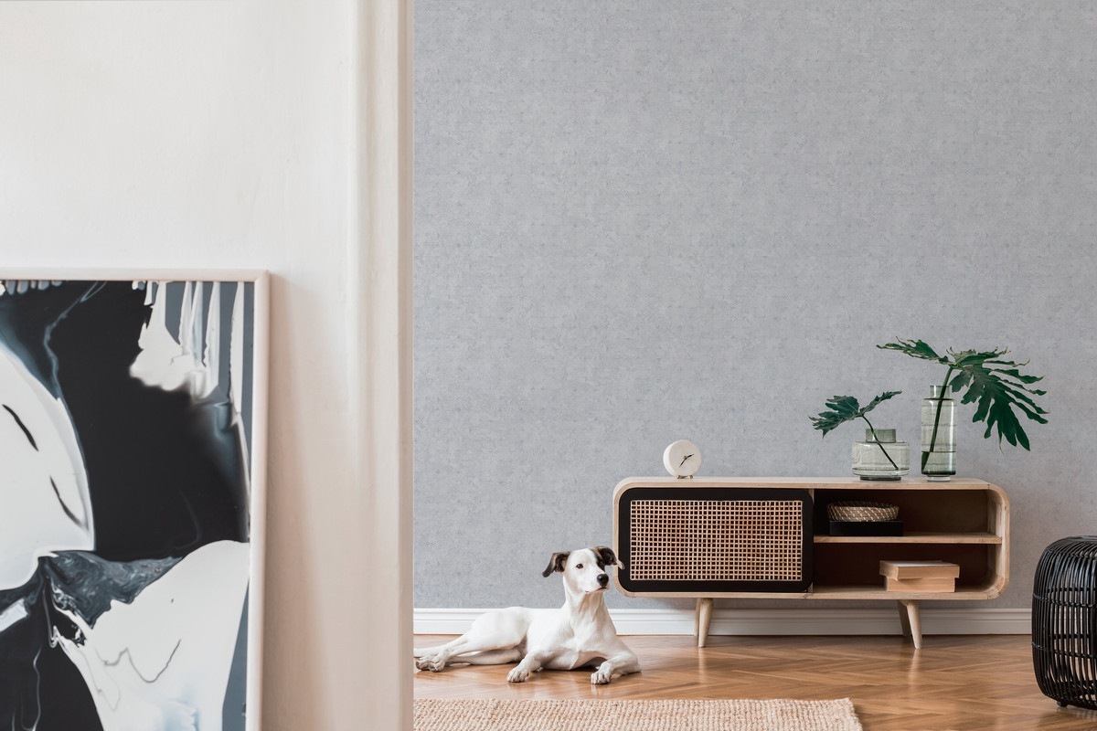 living walls Vliestapete »Stories of Life Muster-Vliestapete Hellgrau Silber Tapete«, geometrisch-grafisch-Motiv, Vintage-Style für Schlafzimmer und Wohnzimmer Tapeten Wohnzimmer Flur