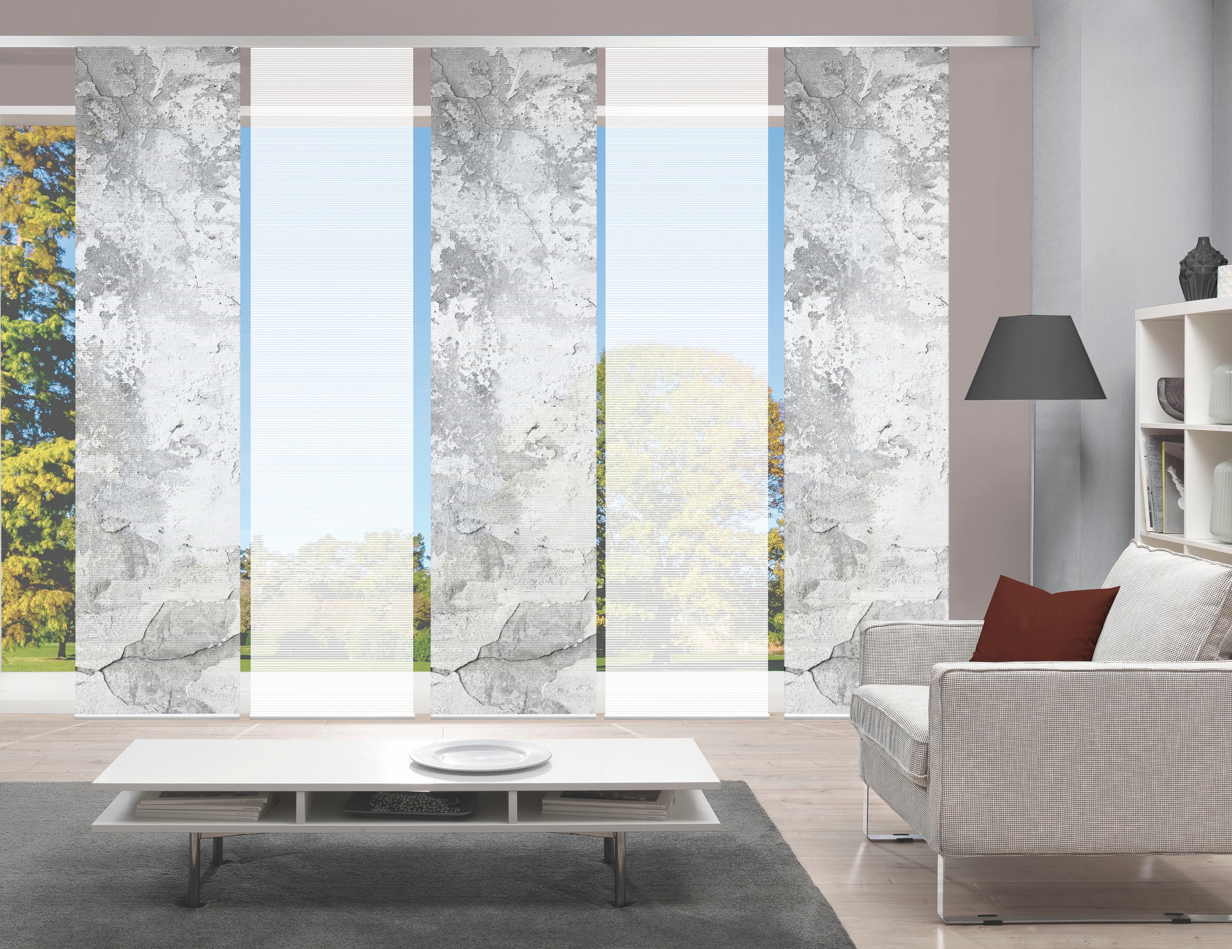 Vision S Schiebegardine »RAGUL 5er SET« Paneelwagen 5 Stk. tlg. Schiebevorh günstig online kaufen