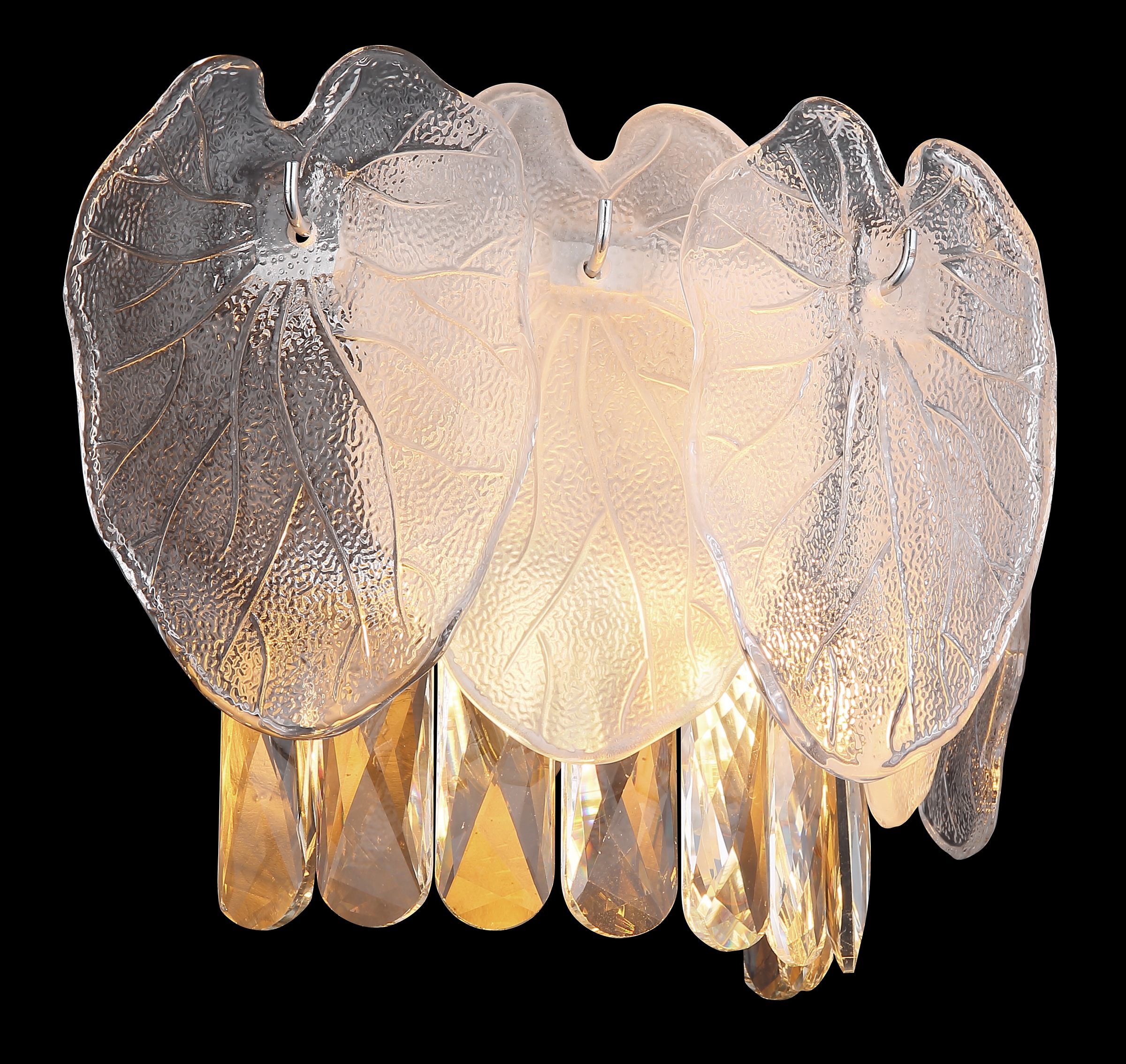 GLOBO LIGHTING Wandleuchte »BENJAMIN«, Leuchtmittel E14 | ohne Leuchtmittel, Wandlampe/Metall/Kristalle/klar/elegant/Wohnzimmer/Flur