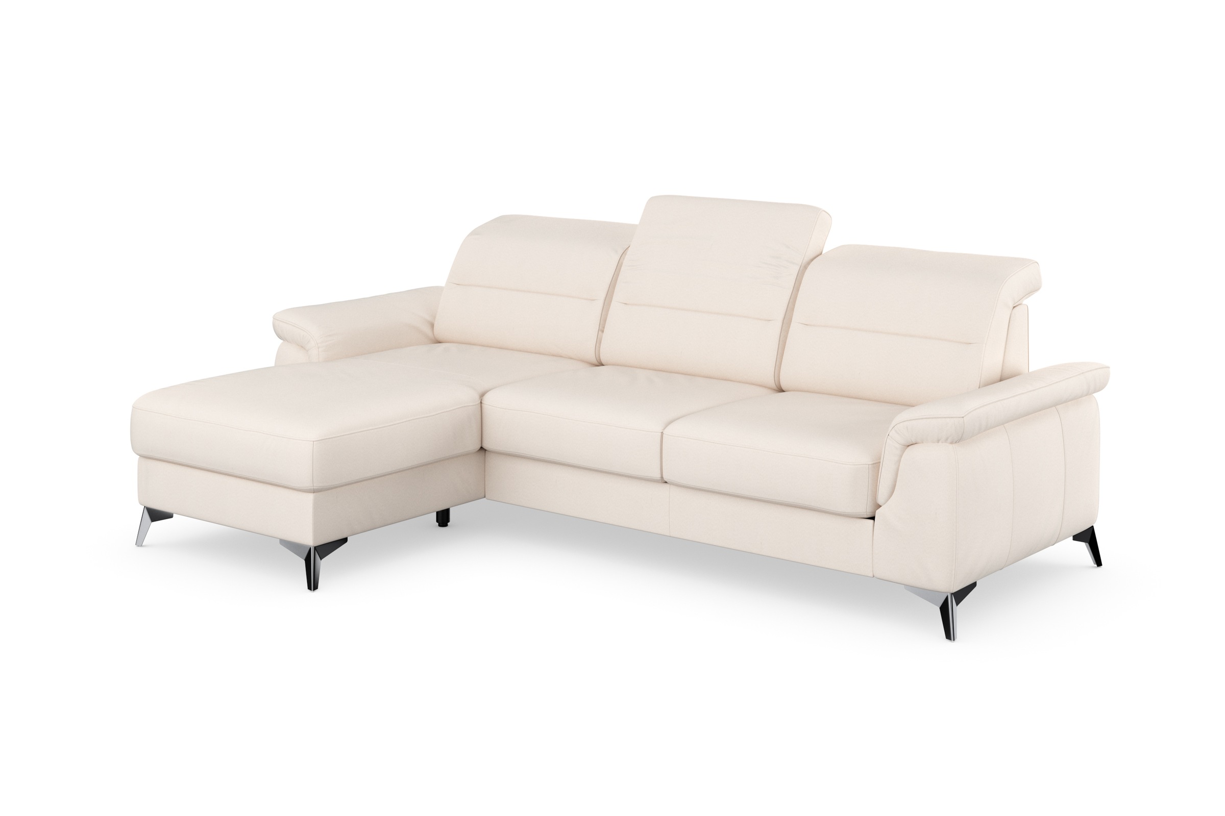 sit&more Ecksofa »Sinatra L-Form«, mit Recamiere, optinal mit Kopfteilverstellung und Armteilfunktion