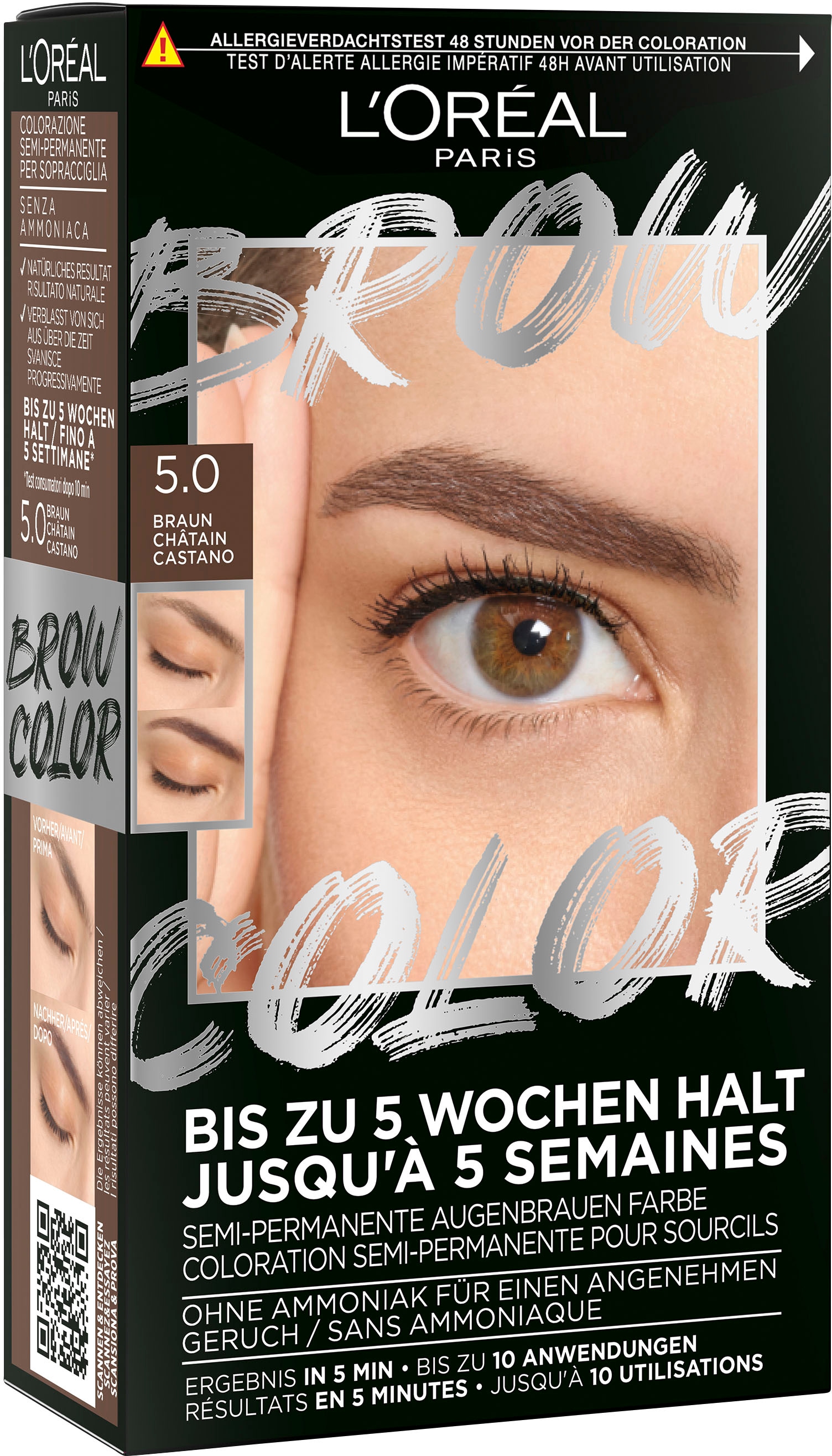 L'ORÉAL PARIS Augenbrauenpflege »Brow Color«, mit ammoniakfreier Formel