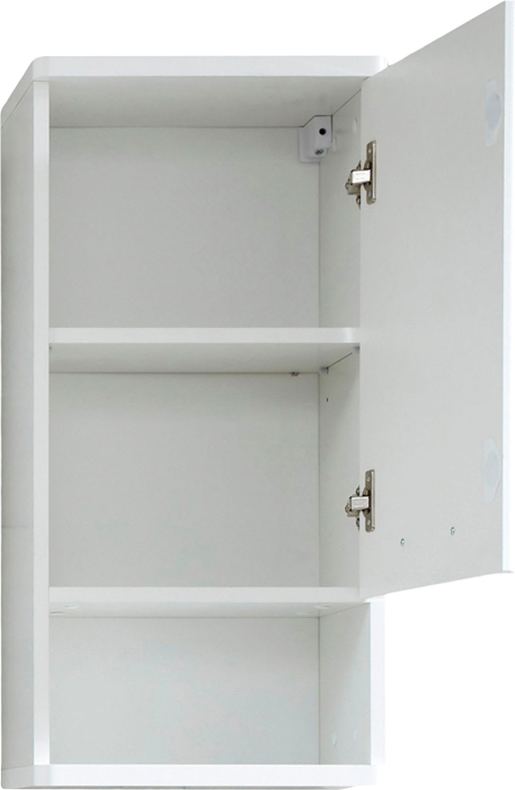 welltime Hängeschrank »Mora«, Badschrank in Weiß Hochglanz mit Ablagefach - Maße (B/T/H) 37/28/76 cm