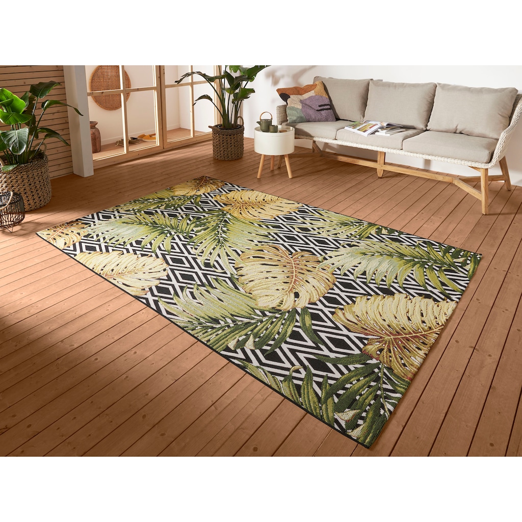 HANSE Home Outdoorteppich »Diamonds and Leaves«, rechteckig