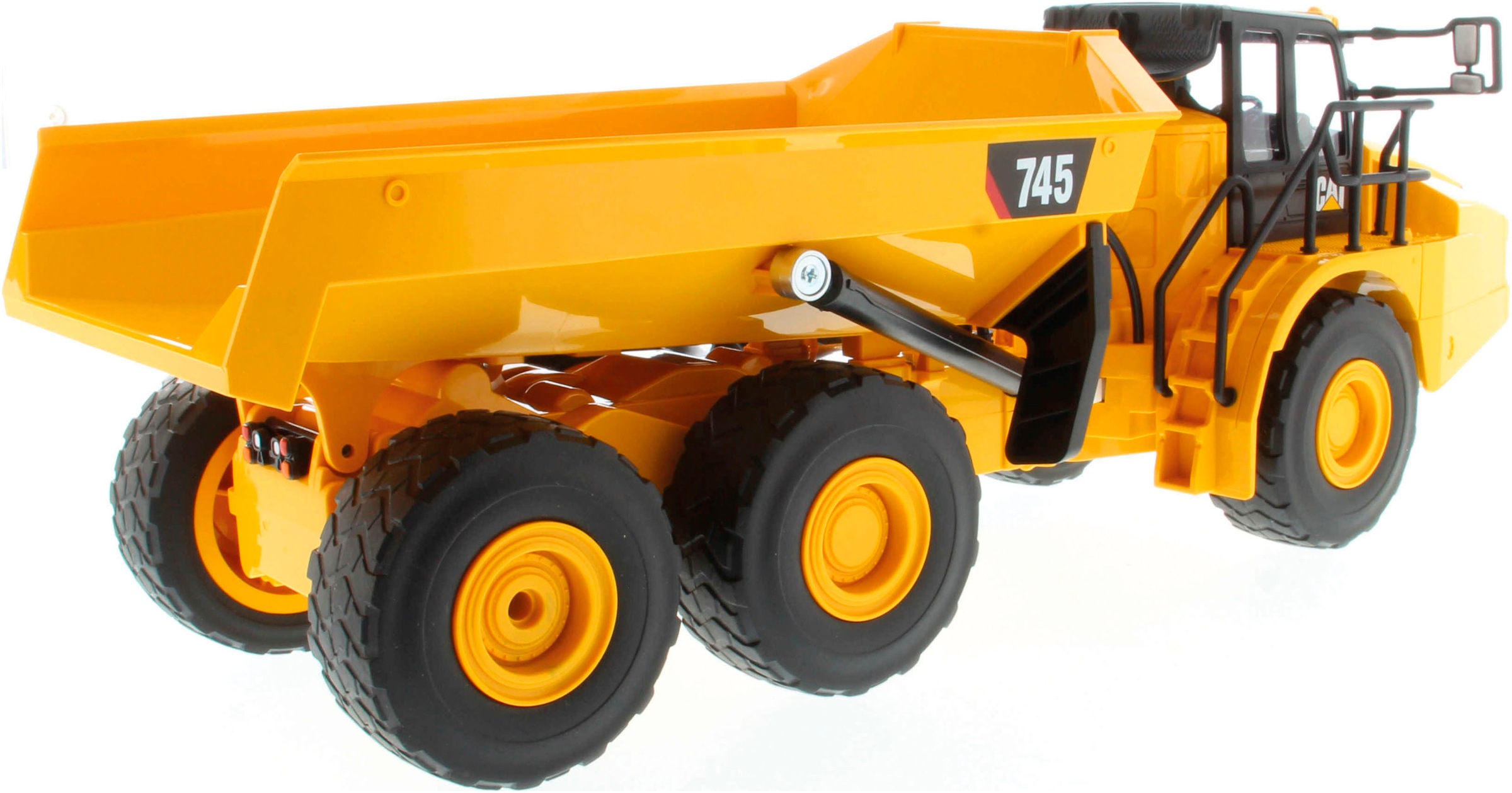 Carrera® RC-LKW »CAT 745 Gelenkmuldenkipper«, mit LED- und Soundfunktion