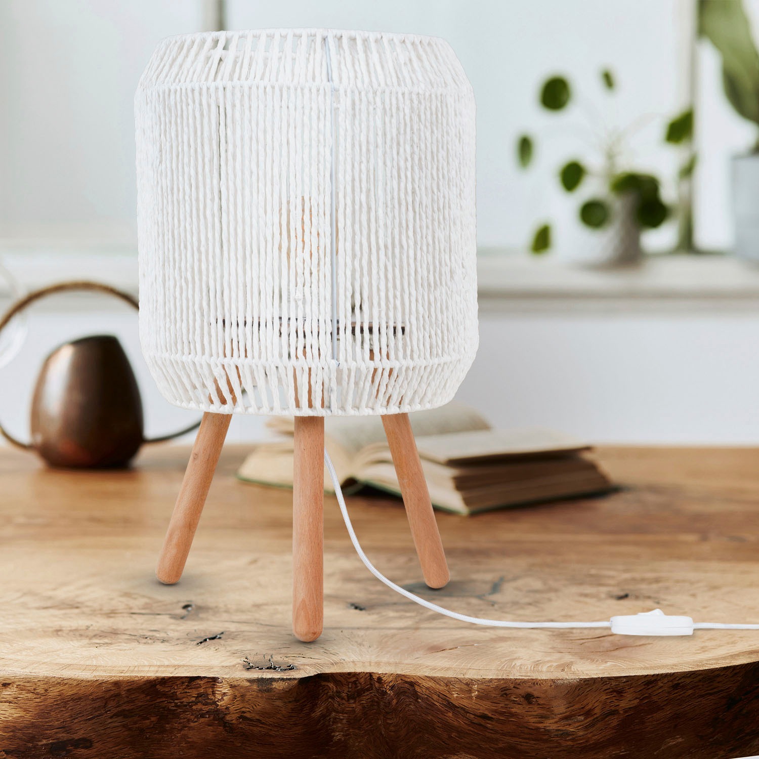 Paco Home Tischleuchte »SOL«, Leuchtmittel E27   ohne Leuchtmittel, Boho De günstig online kaufen