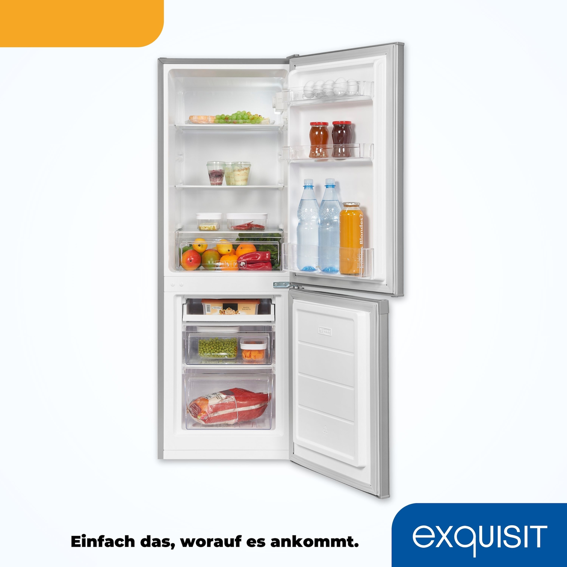 exquisit Kühl-/Gefrierkombination »KGC232-60E-040E«, 173 L Volumen, 4 Sterne Gefrieren