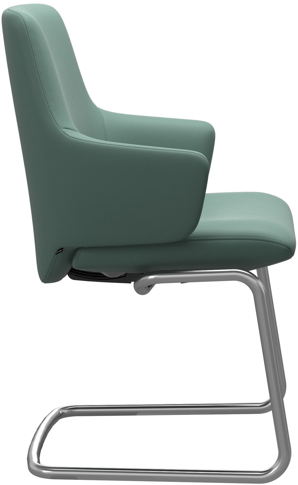 Stressless® Polsterstuhl »Laurel«, Leder PALOMA, Low Back mit Armlehne, Größe L, mit Beinen aus Stahl in Schwarz matt