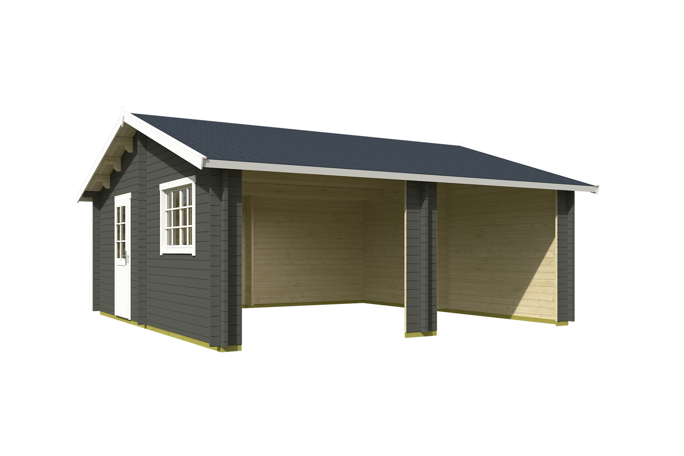 Nordic Holz Garage »FALKLAND«, BxT: 635x628 cm, ohne Tor