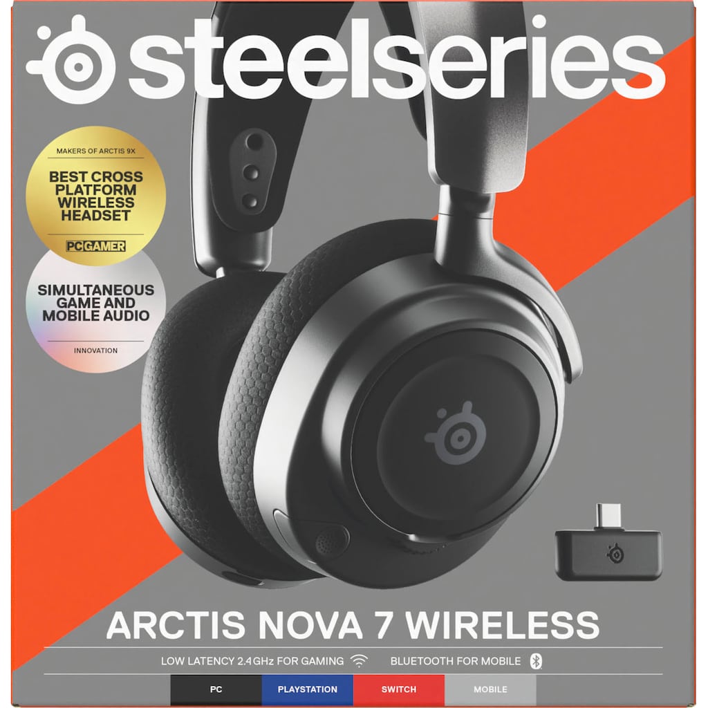 SteelSeries Gaming-Headset »Arctis Nova 7«, Bluetooth-Wireless, Noise-Cancelling