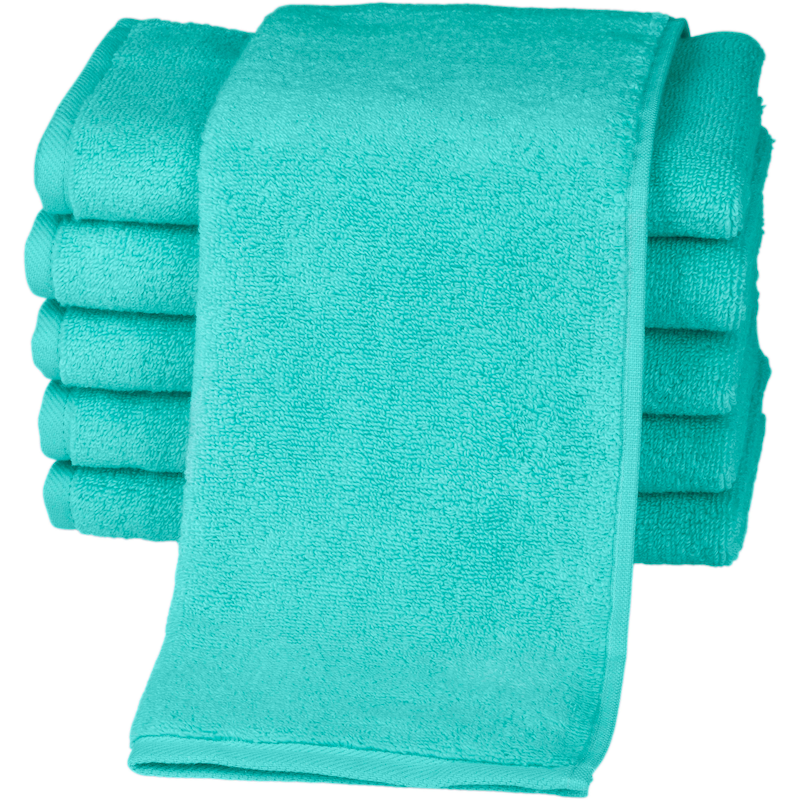 ROSS Gästehandtücher »Sensual 9000« mit Aloe-Vera-Öl veredelt bleached aqua Obermaterial: 100% Baumwolle B/L: 30 cmx50 cm