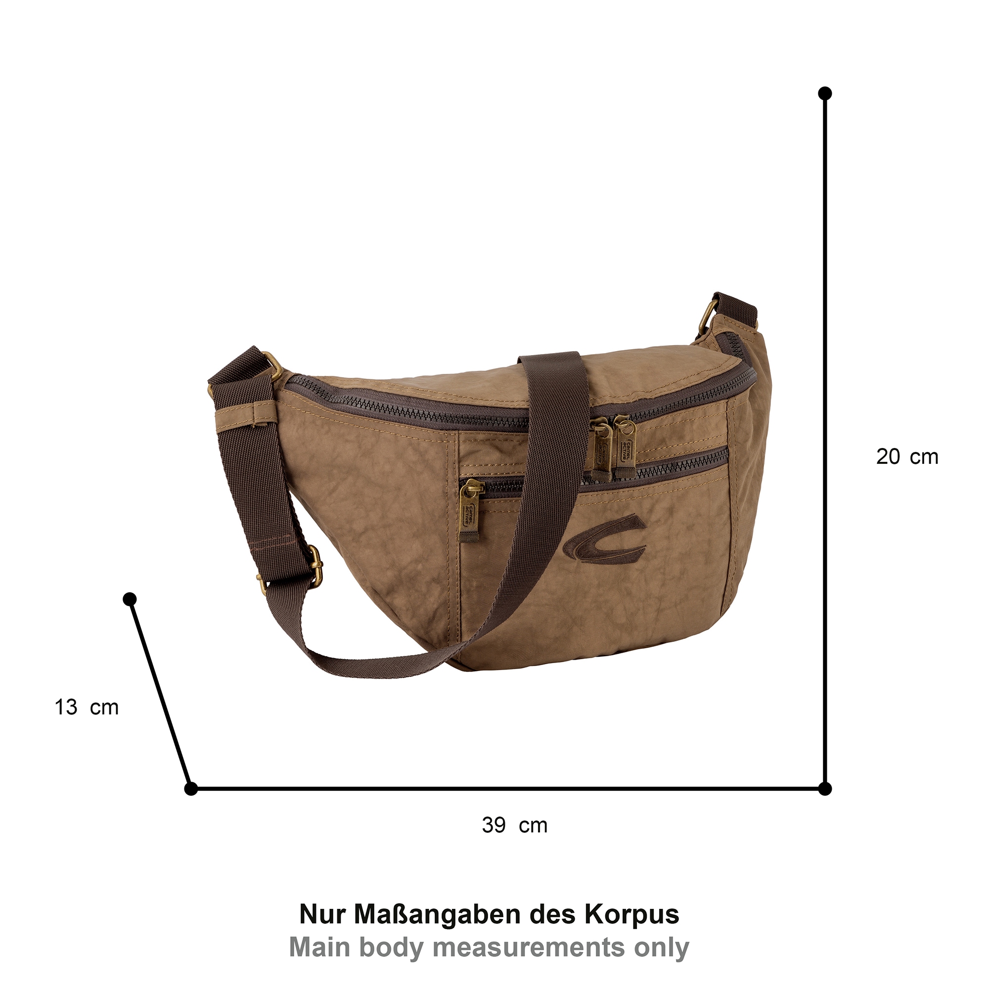 camel active Umhängetasche »Journey« aus leichtem robusten Nylon, funktional perfekt für alle Lebenslagen