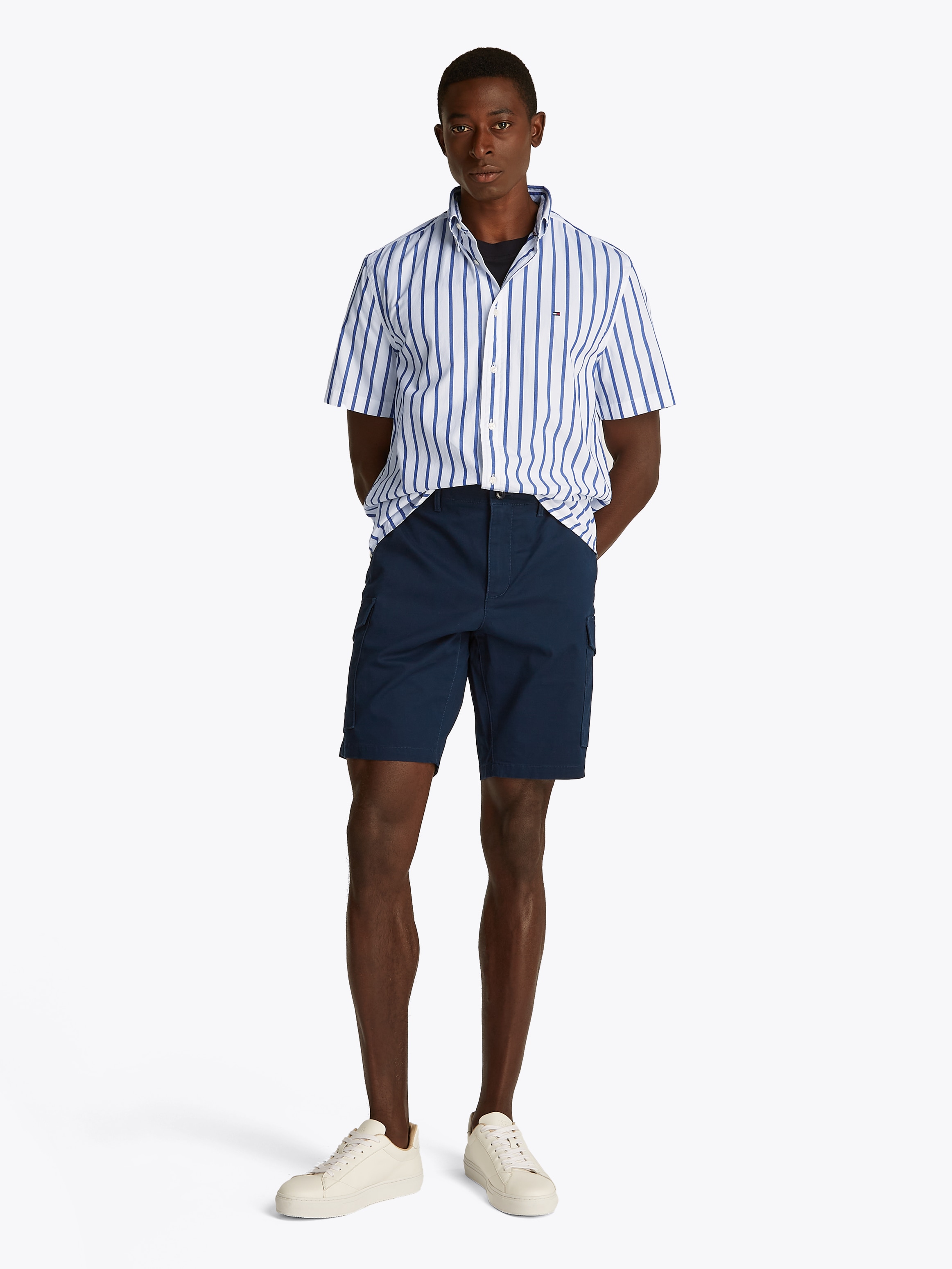 Tommy Hilfiger Kurzarmhemd »FLEX POPLIN STP SHIRT S/S«