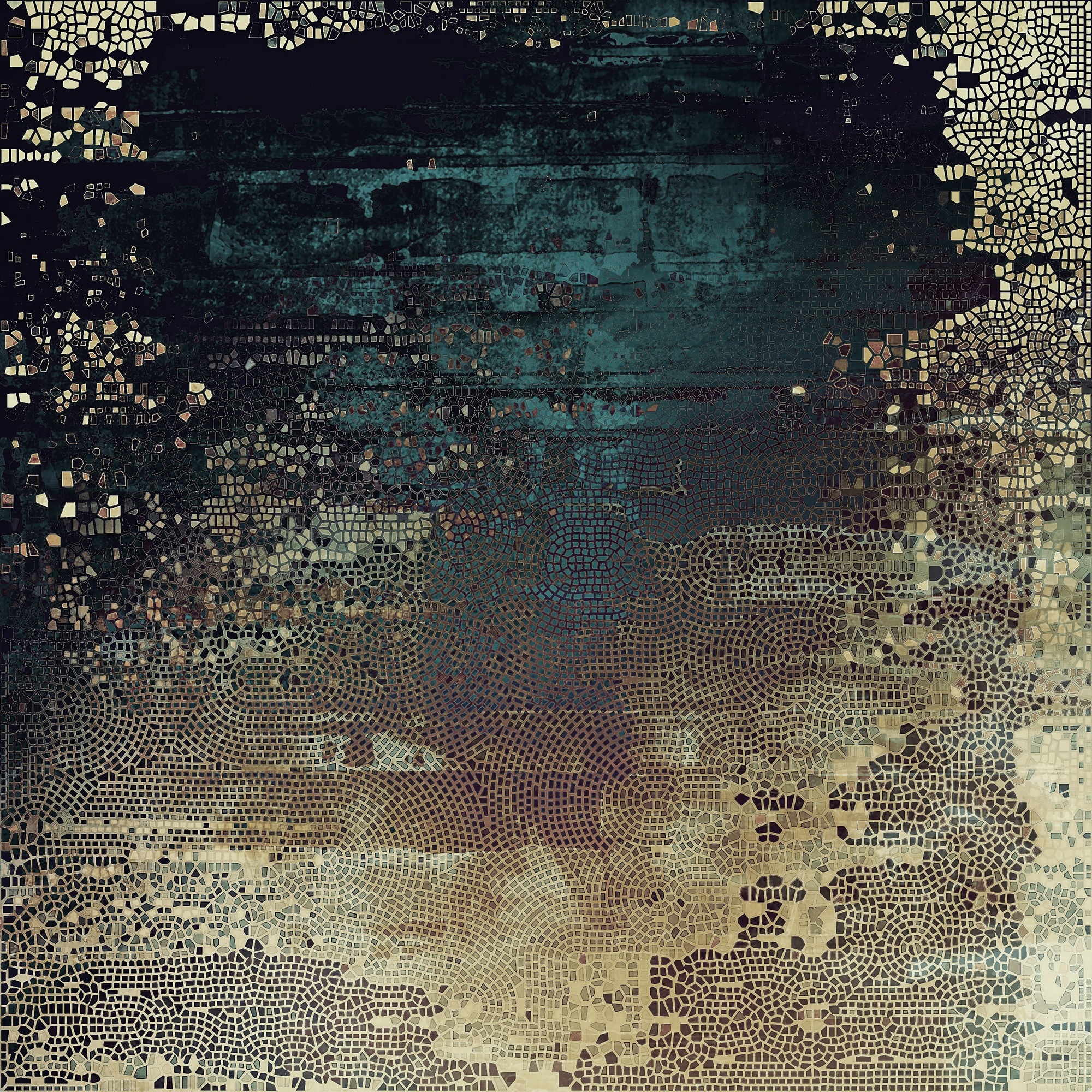 queence Leinwandbild »Golden Snake«, Abstrakt-Abstrakte-Kunst-Modern, (1 St günstig online kaufen