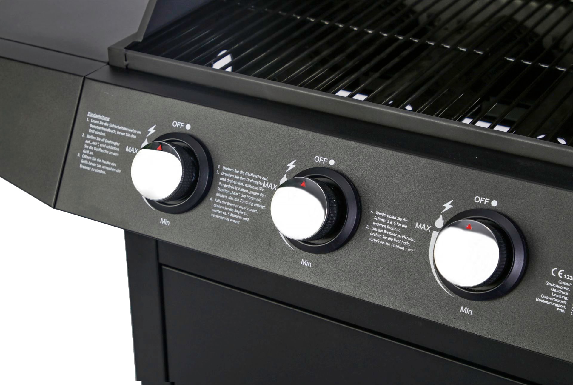 El Fuego Gasgrill »San Angelo«, BxTxH: 110x53x102 cm