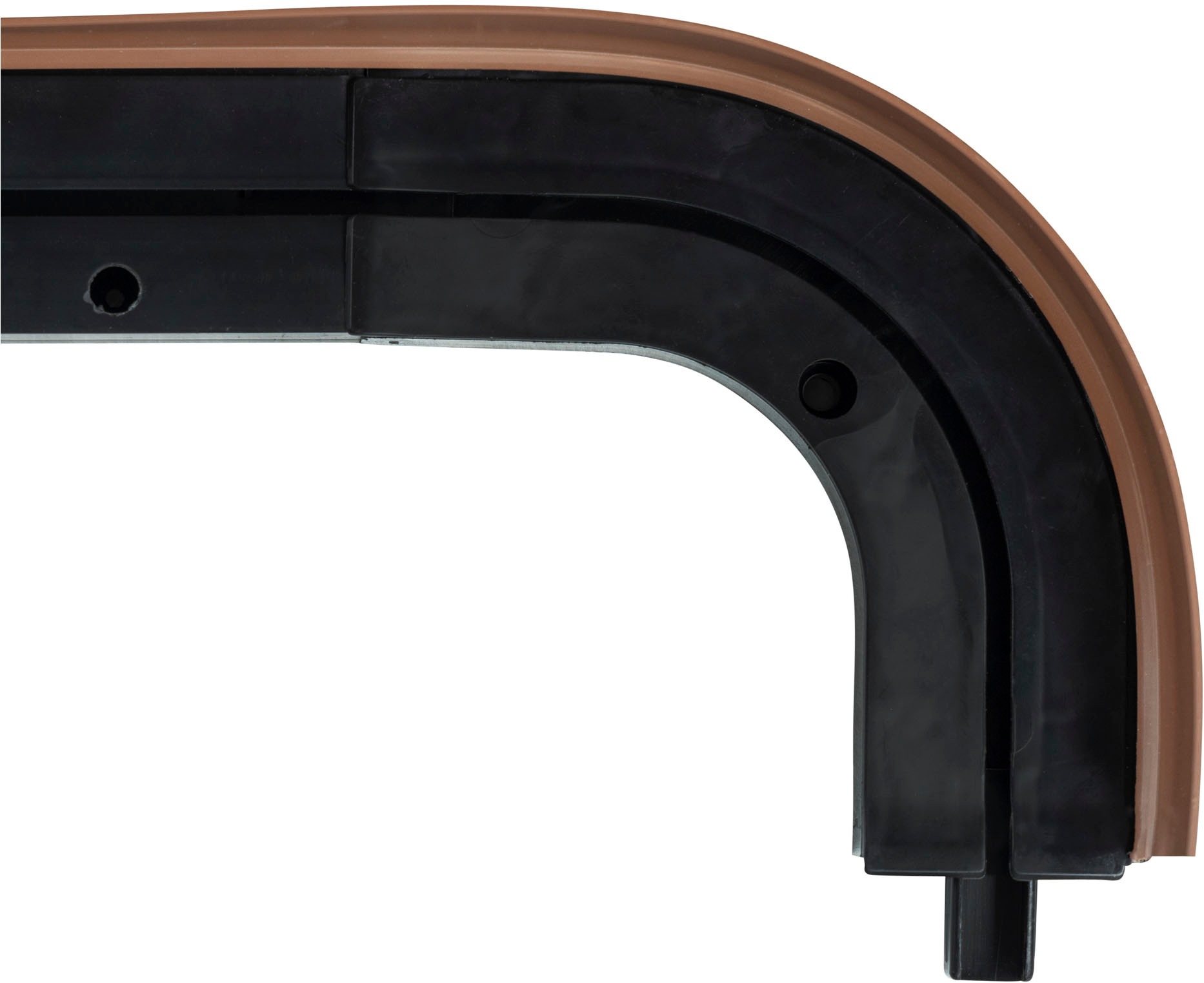 SN DECO GROUP Vorhangschiene »SH1«, 1 läufig-läufig, Fixmaß, Set 1-läufig,inkl. Rundbögen, Blende 5 cm, vorgebohrt, Innenlauf
