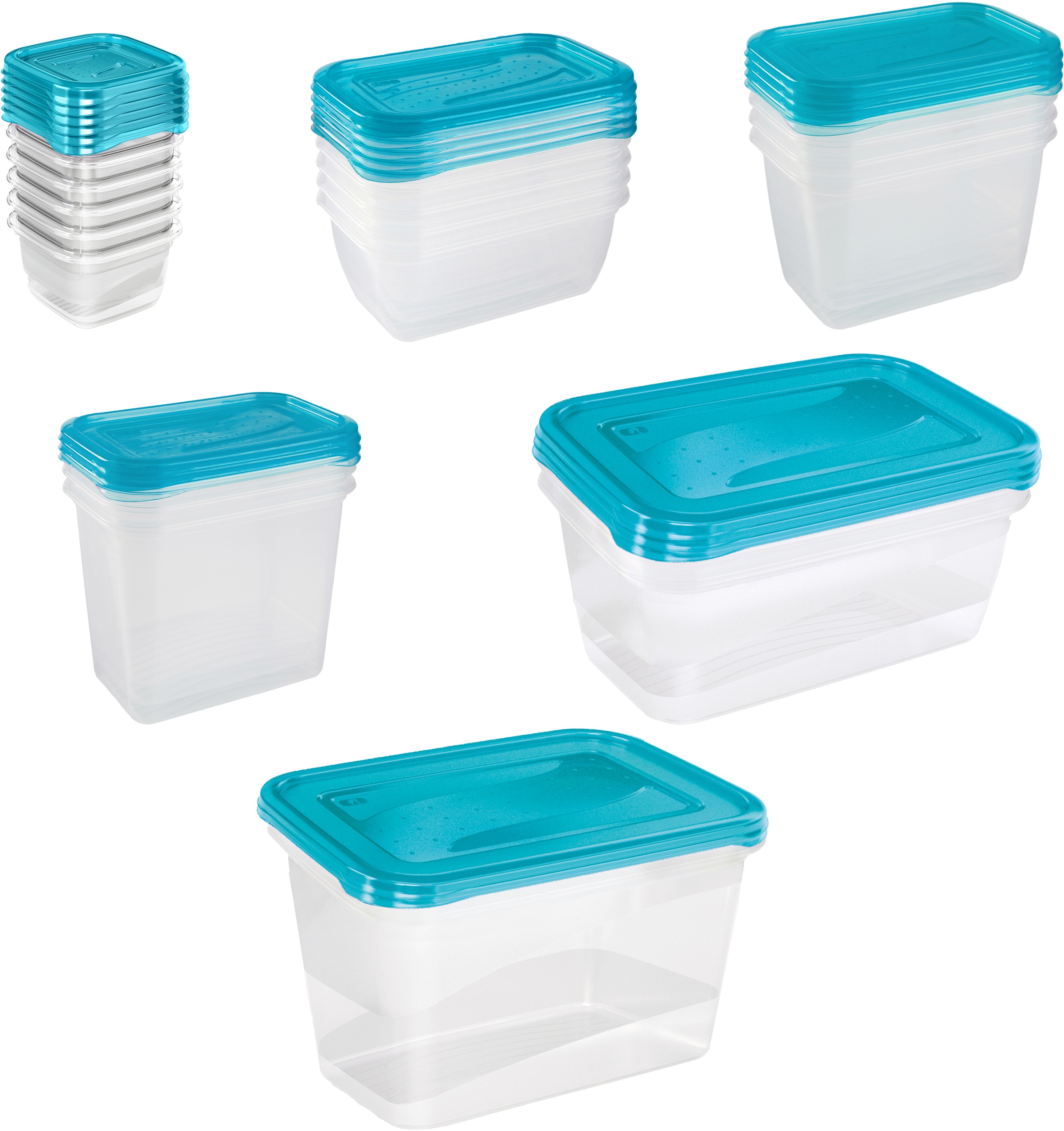 keeeper Frischhaltedose »fredo fresh« Set, 23 Stk. tlg. rechteckig, 90 - 20 günstig online kaufen