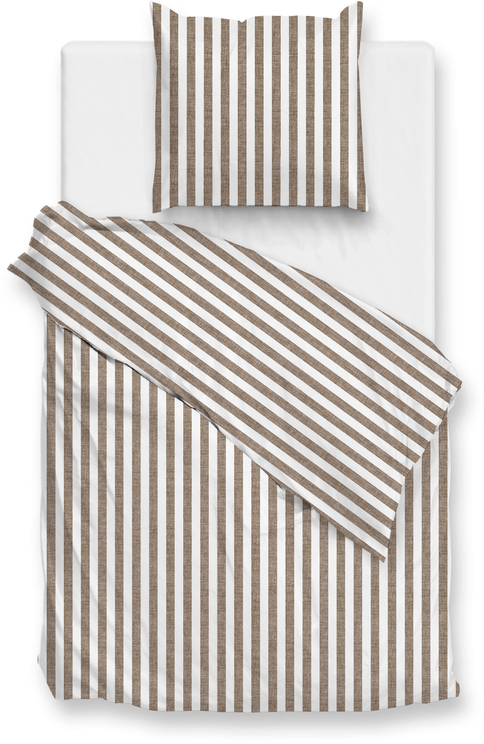 ZO HOME Bettwäsche »Banda-di-Lino« 3 Stk. tlg. Bettwäsche aus 100% Baumwoll günstig online kaufen