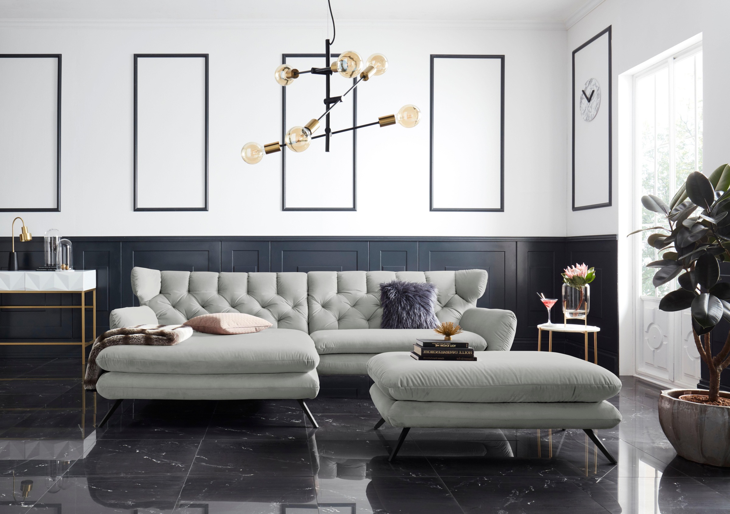 3C Candy Ecksofa »Beatrice Designsofa in moderner Retrooptik, bequem und ex günstig online kaufen