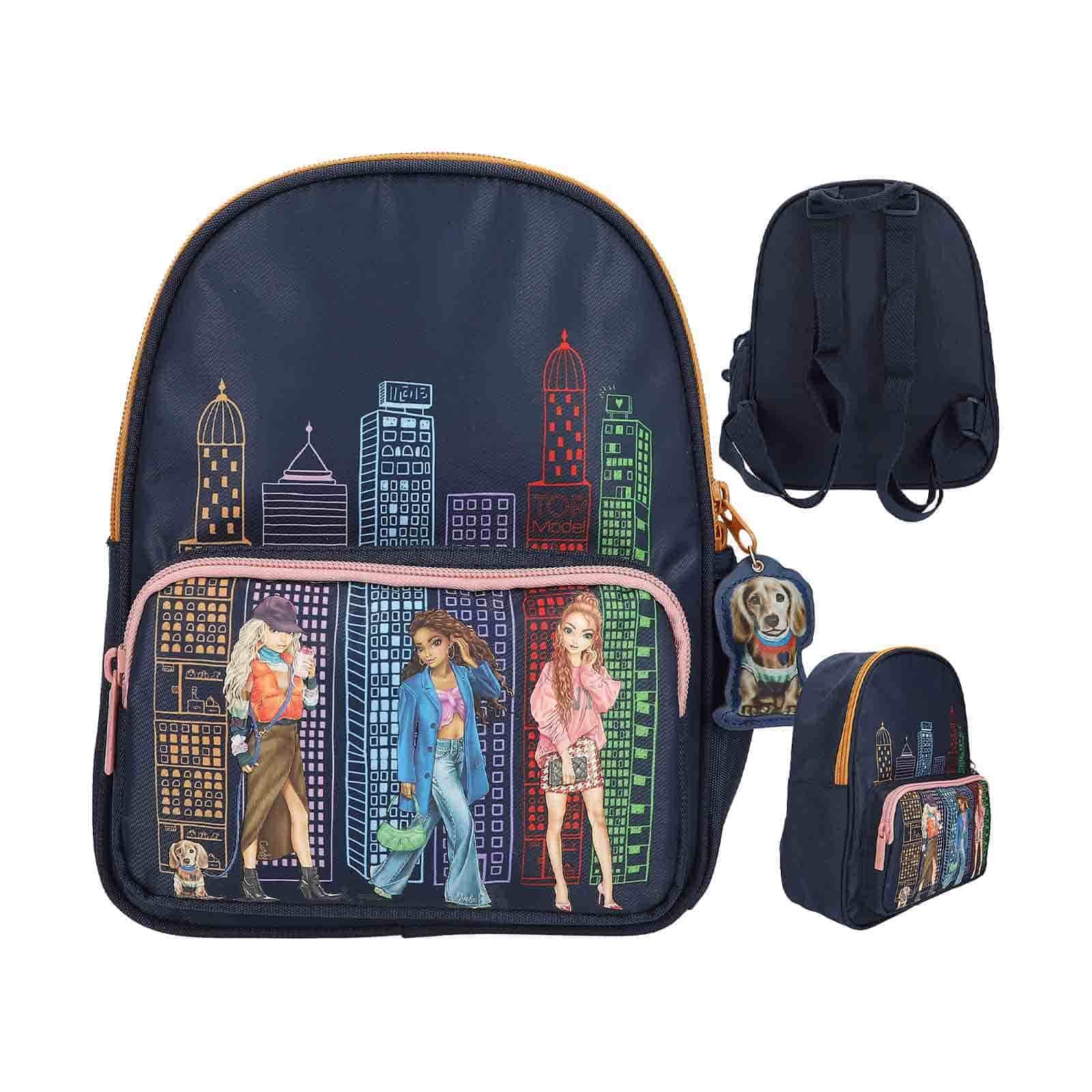 Depesche Rucksack »Rucksack CITY GIRLS TOPModel 11 x 22 x 28 cm dunkelblau«