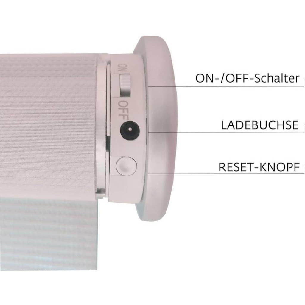 sunlines Elektrisches Rollo »Funky Square«, blickdicht, mit Bohren, freihängend