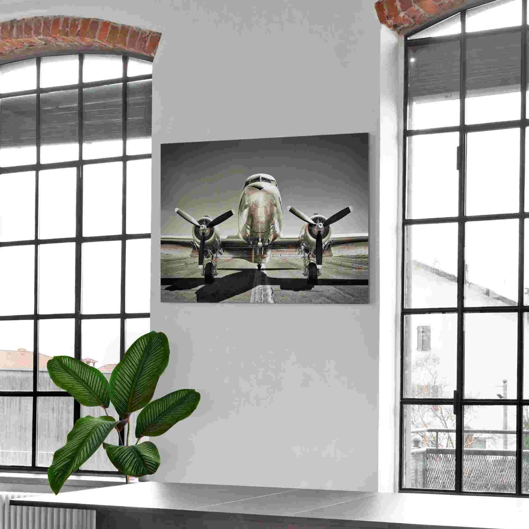 Reinders! Alu-Dibond-Druck »Vintage Propeller Flugzeug«