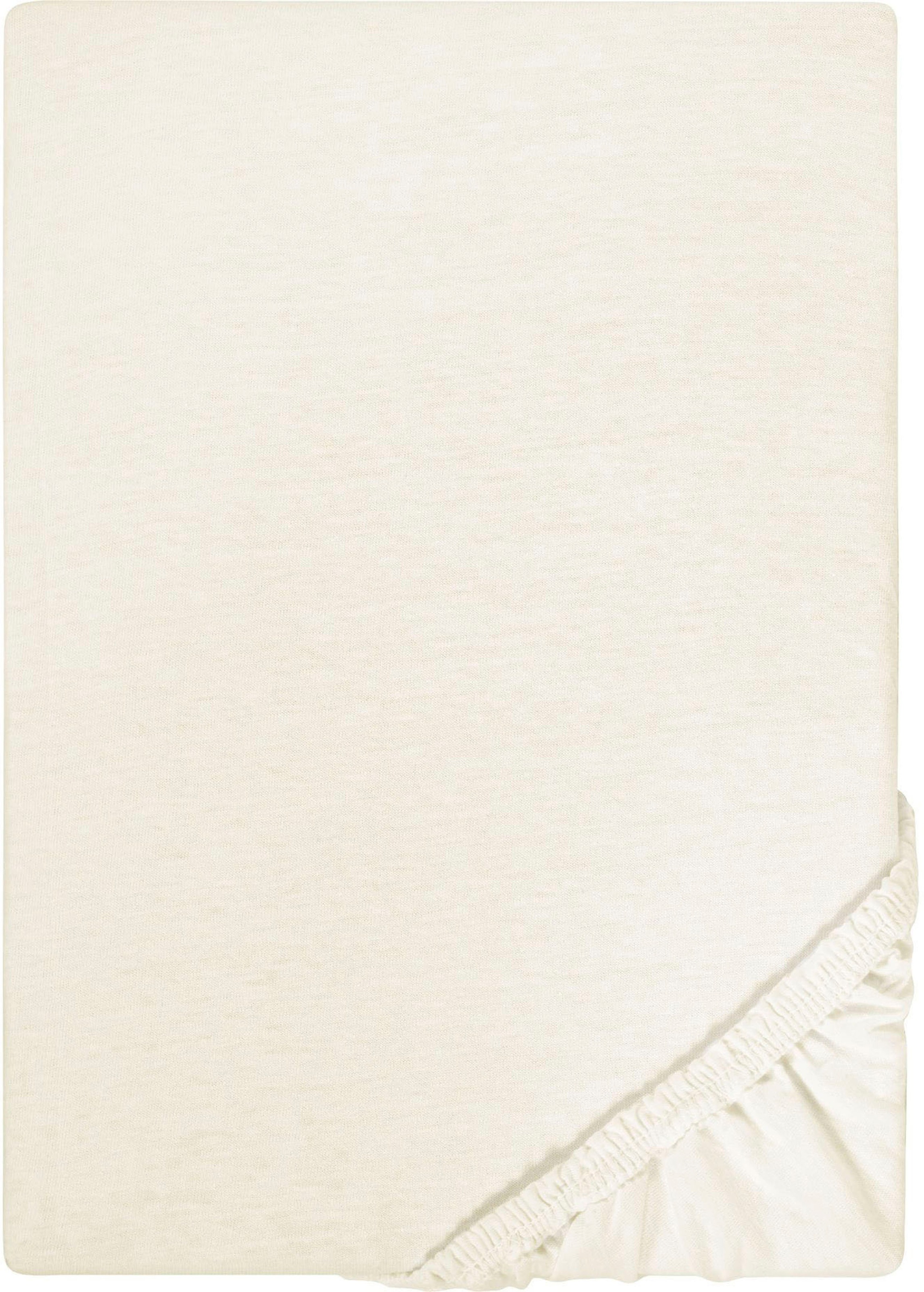 Castell - Markenbettwäsche Spannbettlaken »Jersey in Gr. 90x200, 140x200 oder 180x200 cm«, aus Baumwolle, für Matratzen bis 22 cm Höhe, Bettlaken, Spannbetttuch