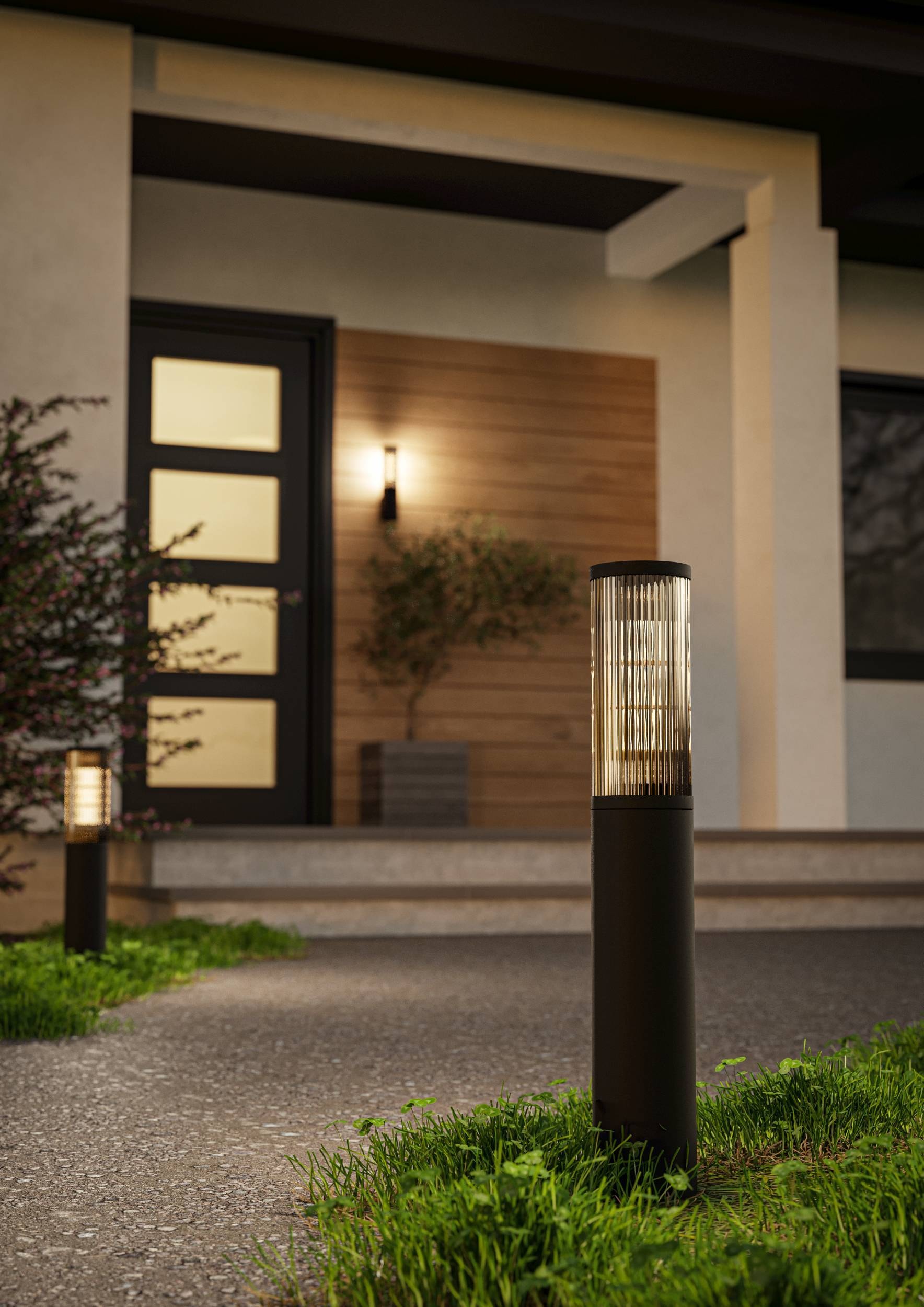 EGLO Sockelleuchte »Salle Sockellampe, Außenleuchte, Außenlampe aus Metall, IP54, E27« E27 1 Stk. Stehleuchte - H46,5 x Ø7,5 cm - schwarz - 1X15W exkl.