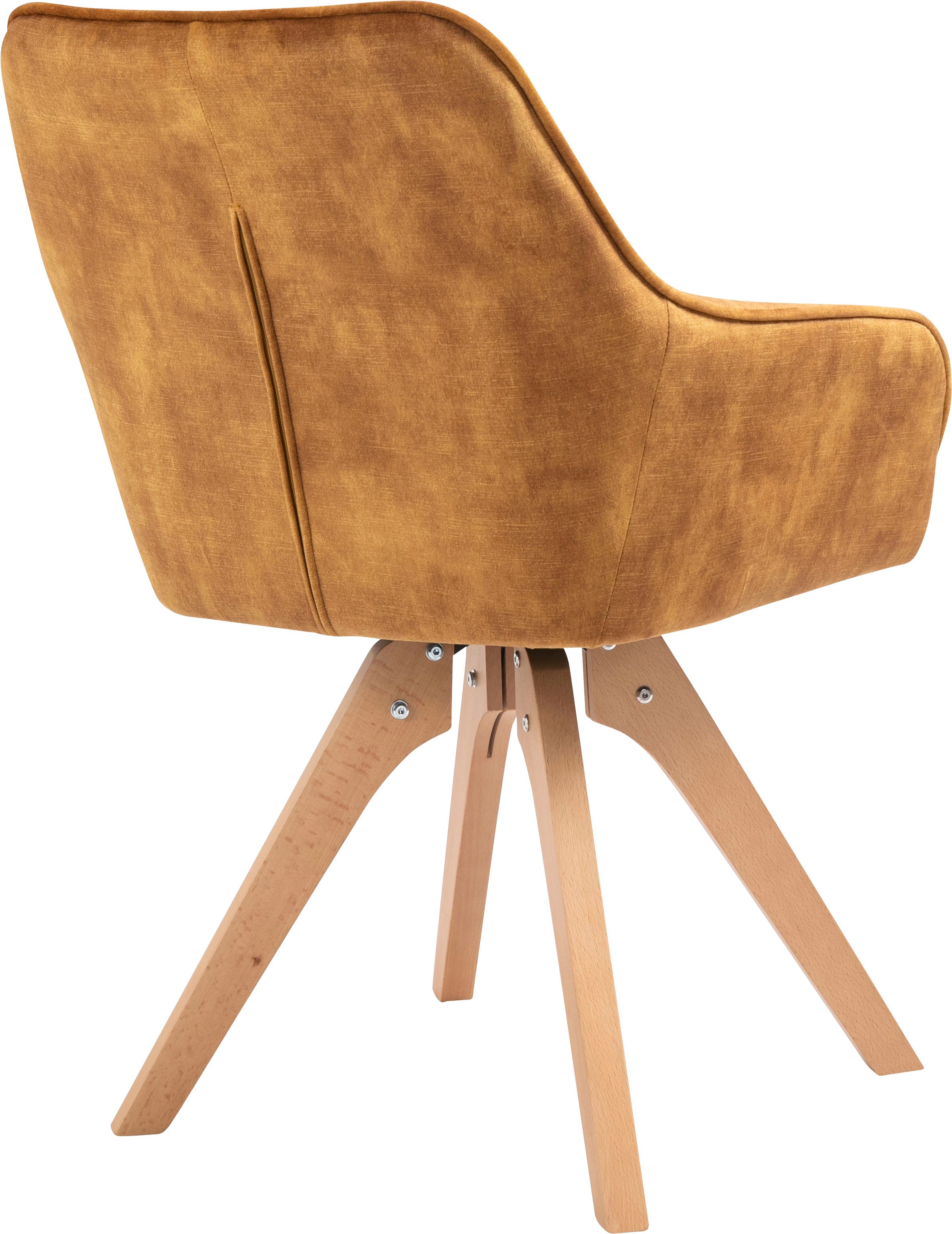 SalesFever Essgruppe »Stilvolle Sitzgruppe« 5-teiliges Set: Samtverlours-Stühle, 180° drehbar, Tischbreite 180 cm