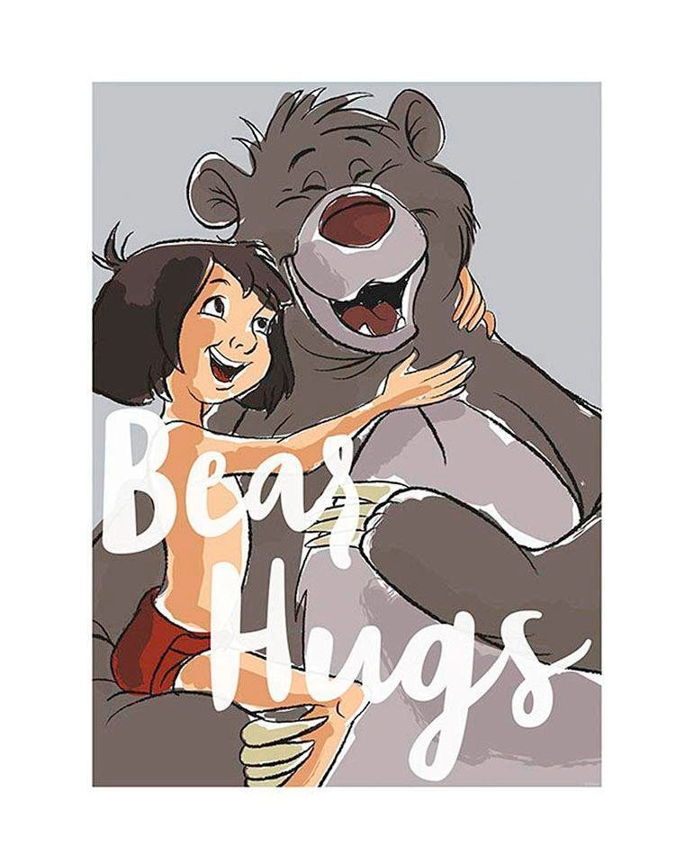 Komar Bild »Bear Hug«, Disney, (1 St.), Wandbild zur Dekoration im Kinderzimmer - ohne Rahmen