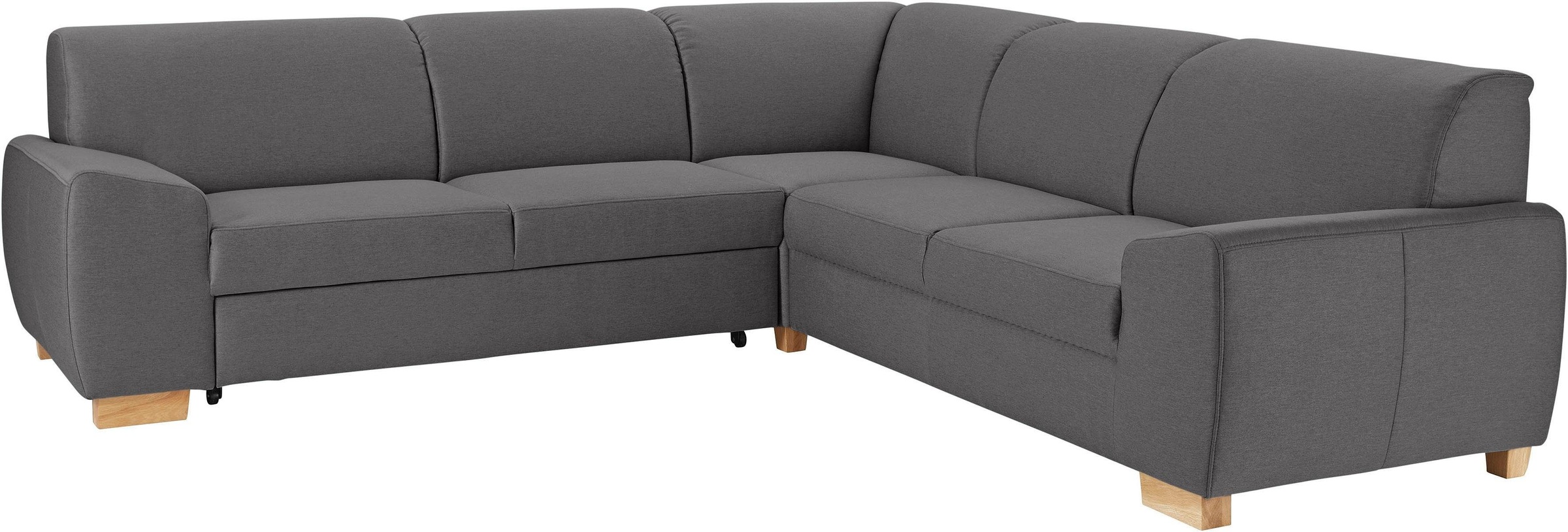 DOMO collection Ecksofa »Incanto kubische Formensprache, komfortabel, flache Armlehnen, L-Form«, wahlweise mit Bettfunktion