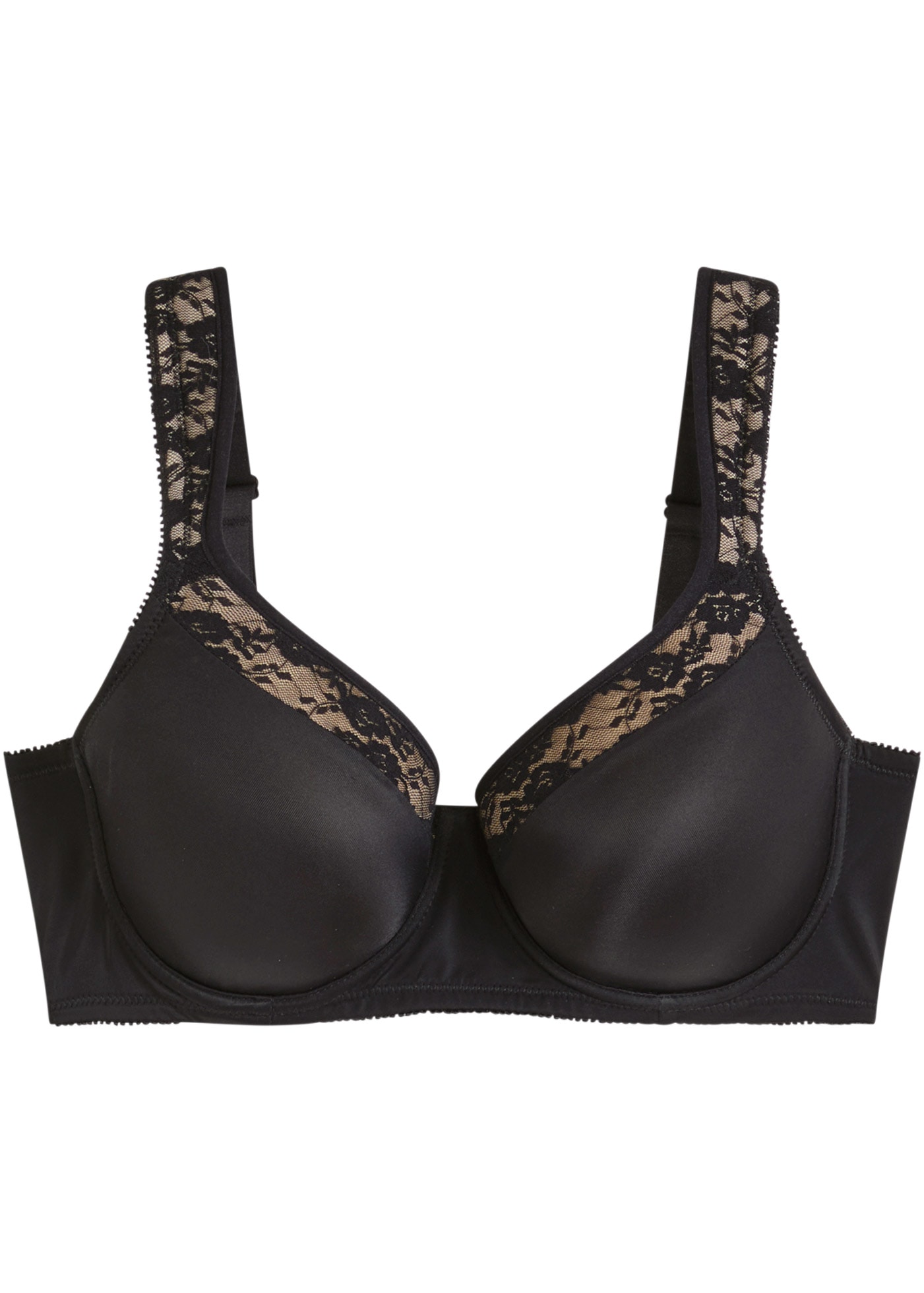 bonprix Schalen-BH »Schalen-BH mit gepolsterten Trägern« nahtlos vorgeformte Cups, gepolsterte Träger