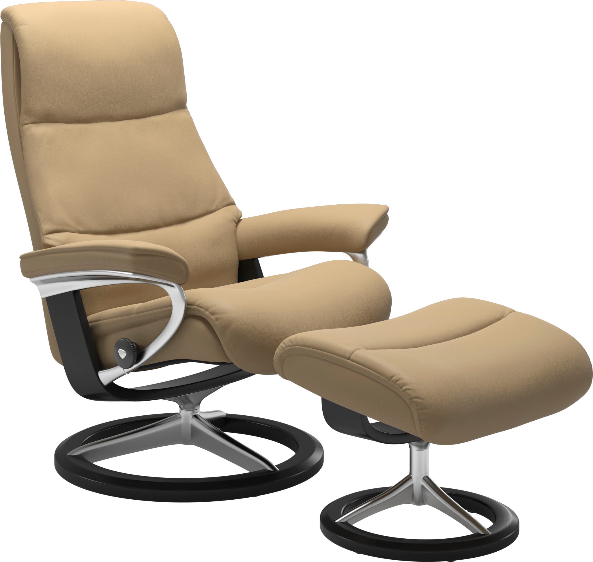 Stressless Relaxsessel "View", (Set, Relaxsessel mit Hocker), mit Signature günstig online kaufen