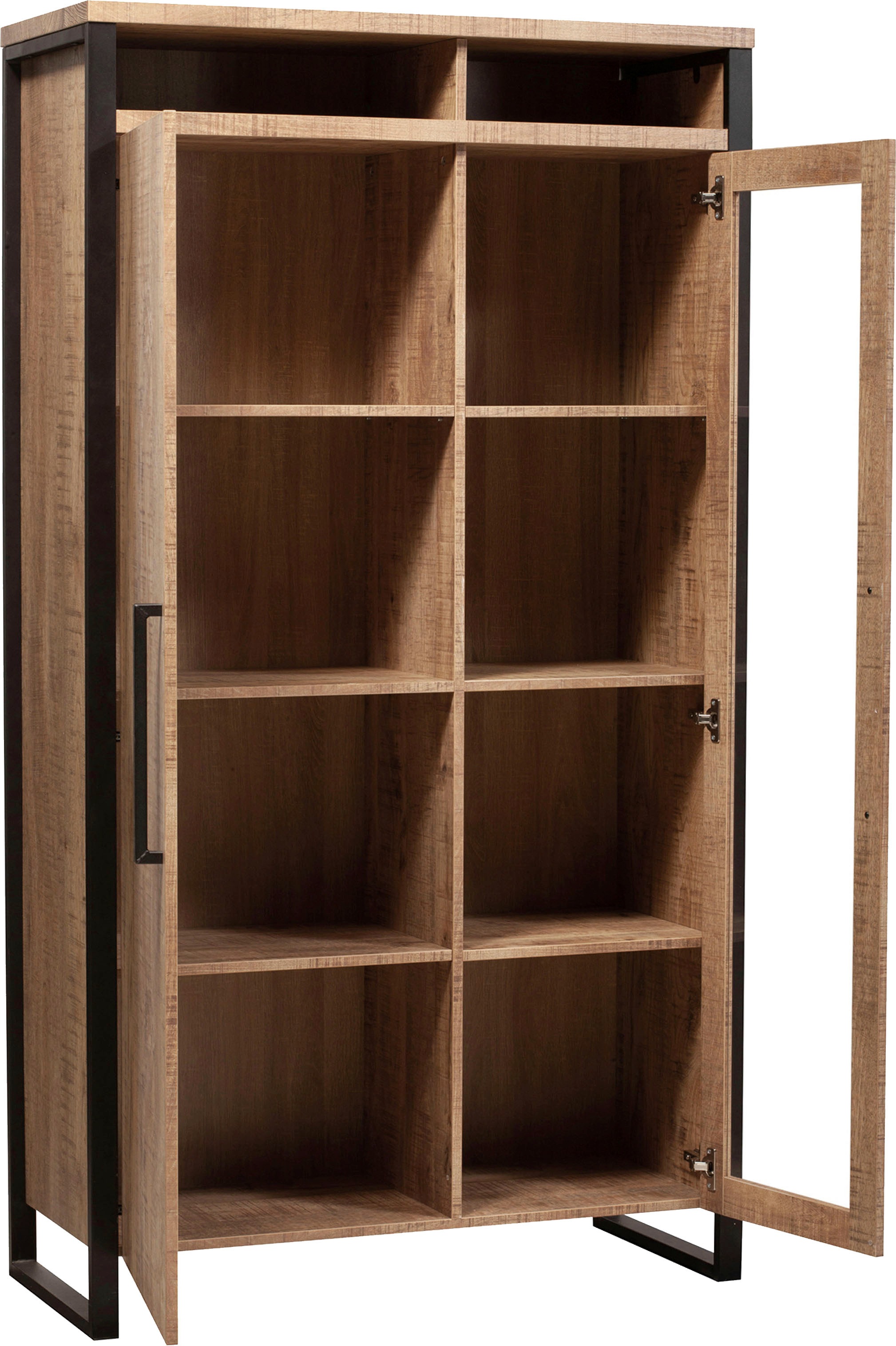 OMG Design Vitrine »Carriba Wohnzimmerschrank«, Höhe 190 cm, mit Soft-Close