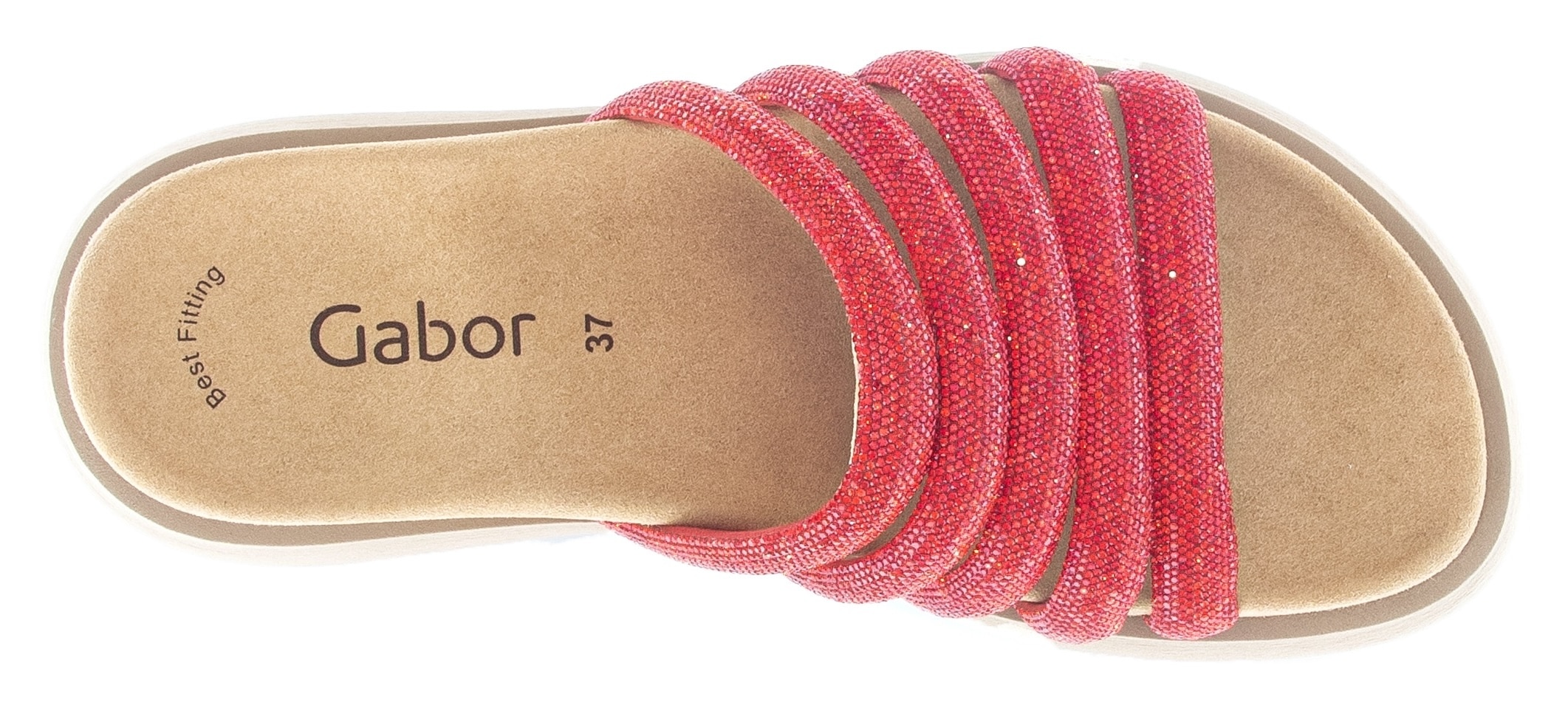 Gabor Pantolette, Plateau, Sommerschuh, Schlappen mit Best Fitting-Ausstattung