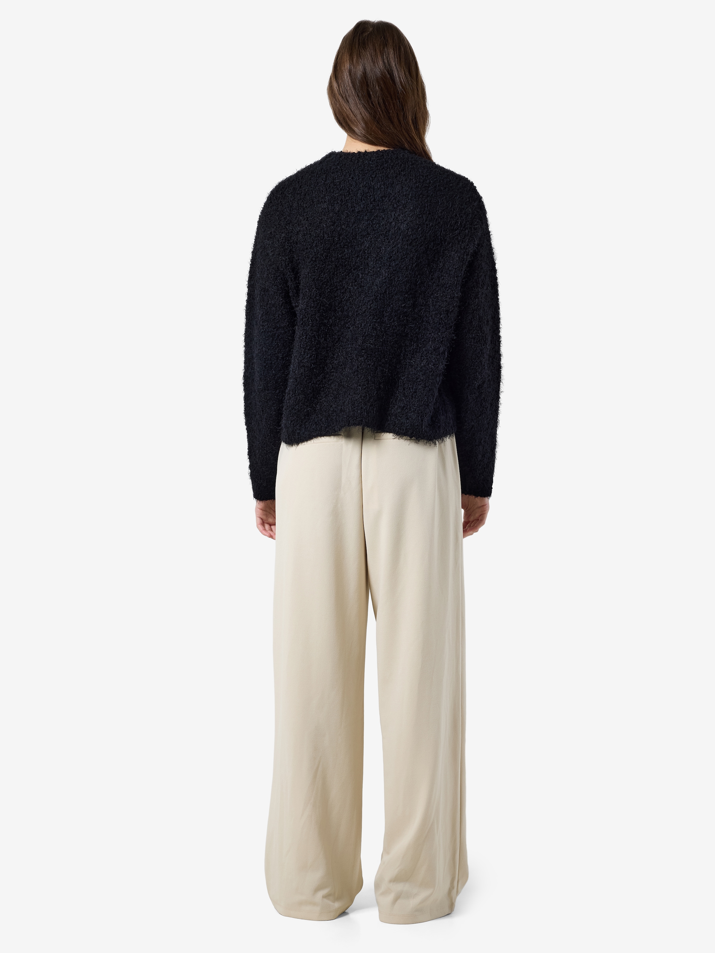 Noisy may Rundhalspullover »NMSASSY L/S O-NECK KNIT FWD NOOS«