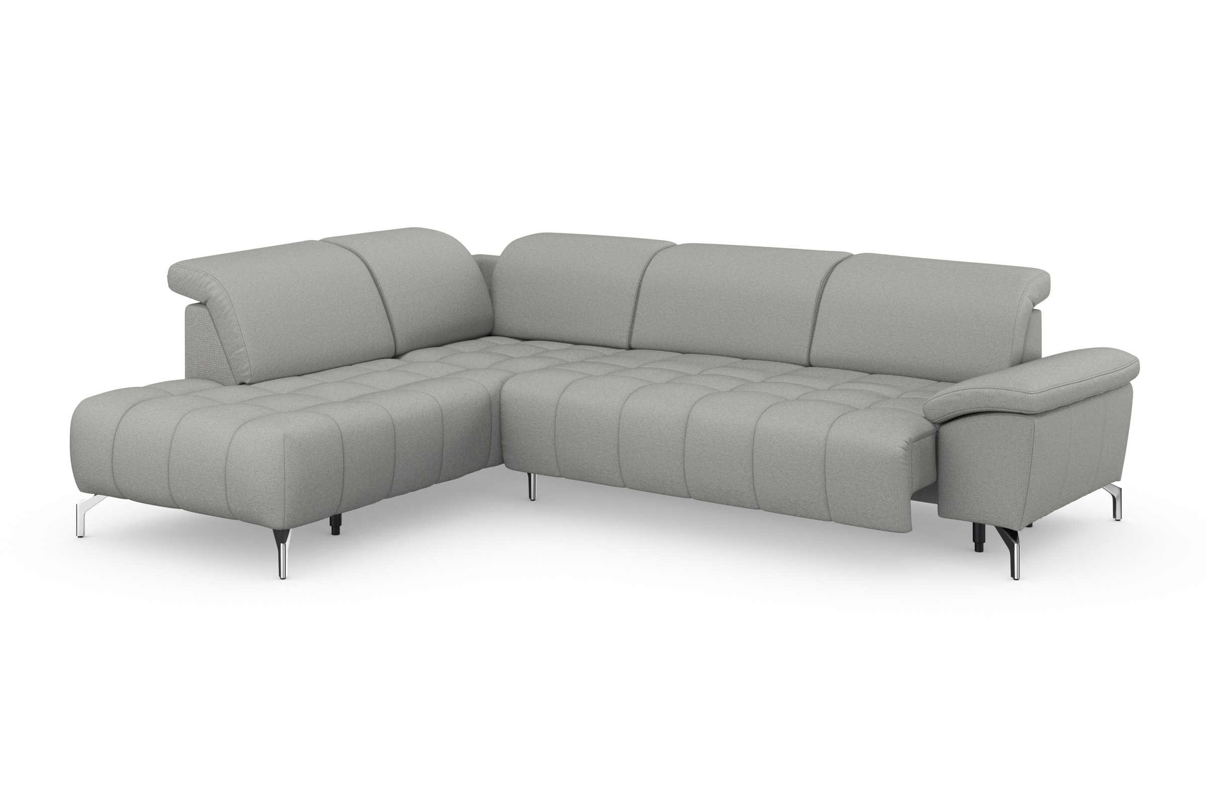 sit&more Ecksofa »Cool L-Form«, wahlweise mit Kopfteilverstellung und Vorziehsitz, motorisch