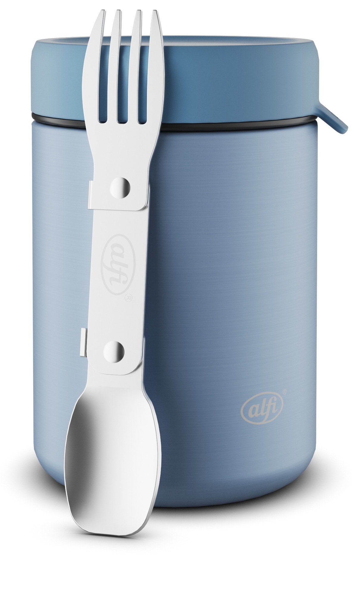 Alfi Thermobehälter »ISO FOOD MUG, Thermobehälter für Essen, spülmaschinenfest« 1 Stk. tlg. 0,35l, 5h heiß & 10h kalt, dicht & auslaufsicher, mit Göffel